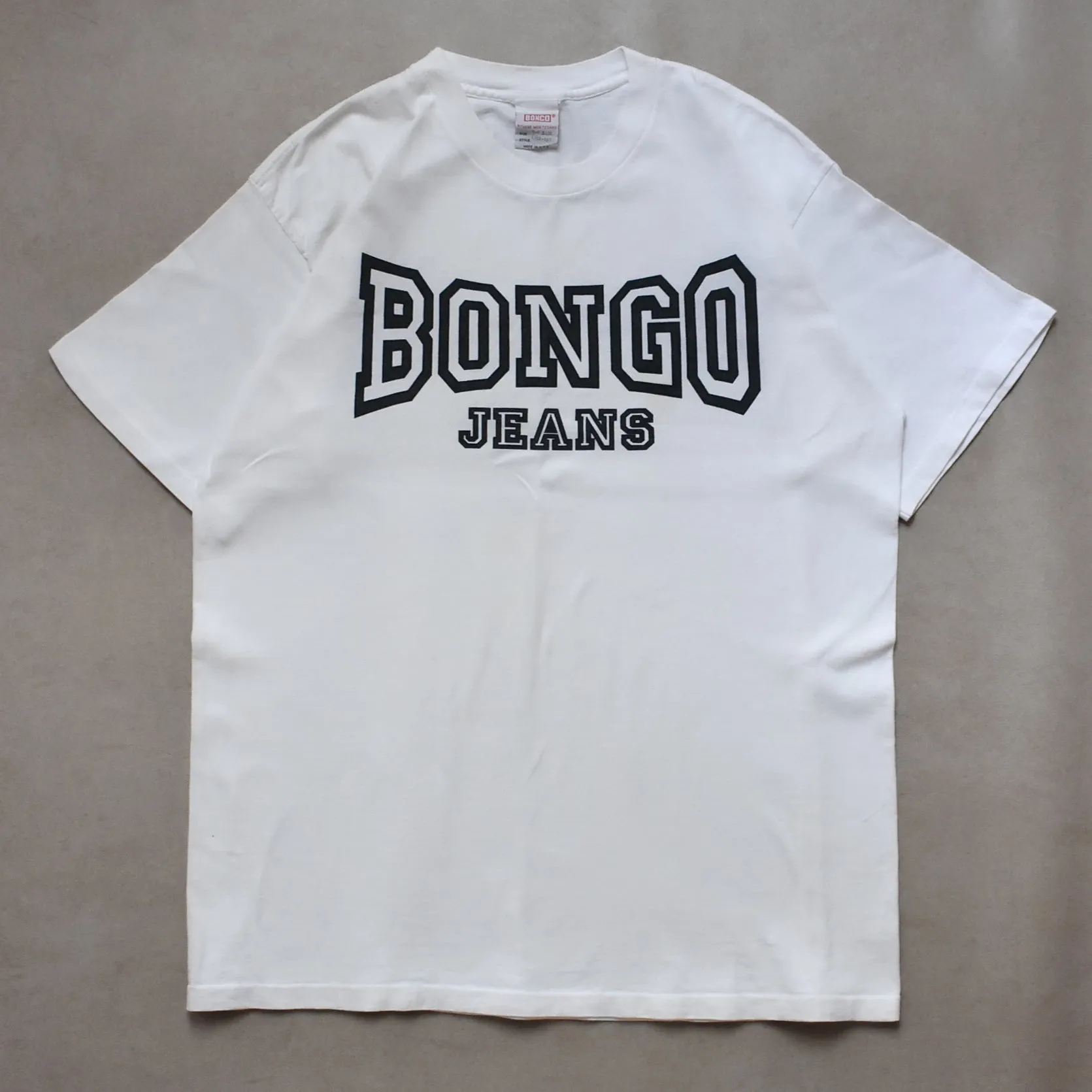 1990s Bongo Jeans White T Shirt - L