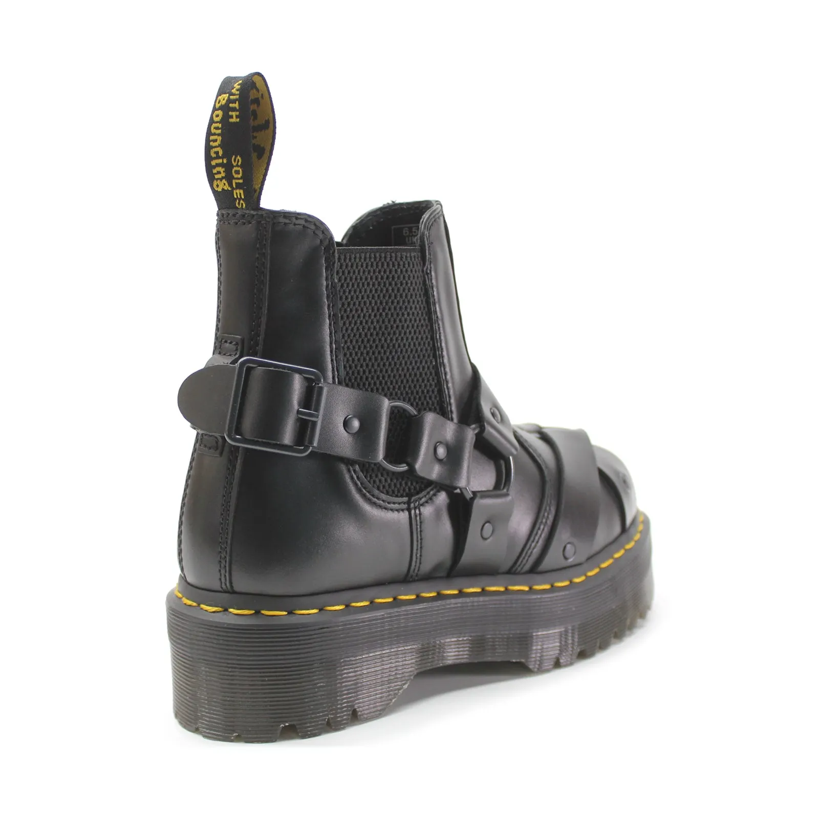 2976 Quad Harness Paris Leather Unisex Hook and Loop Boots - UK 6.5 - US 8.5 Women / 7.5 Men - EU 40