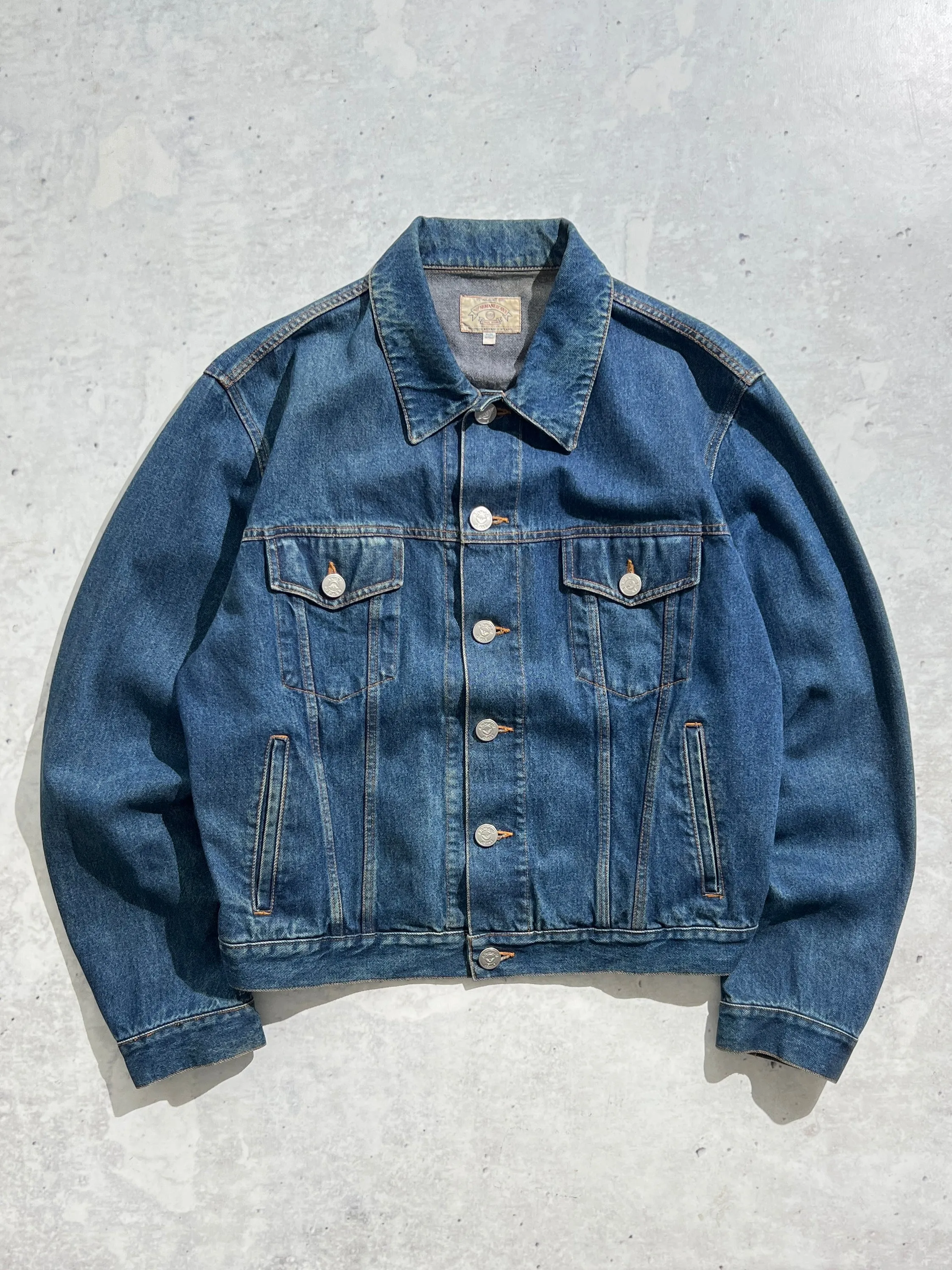 90's Armani Jeans Heavyweight Denim Jacket (XL)