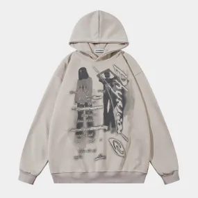 Abstract Vision | Oversized Graphic Hoodie