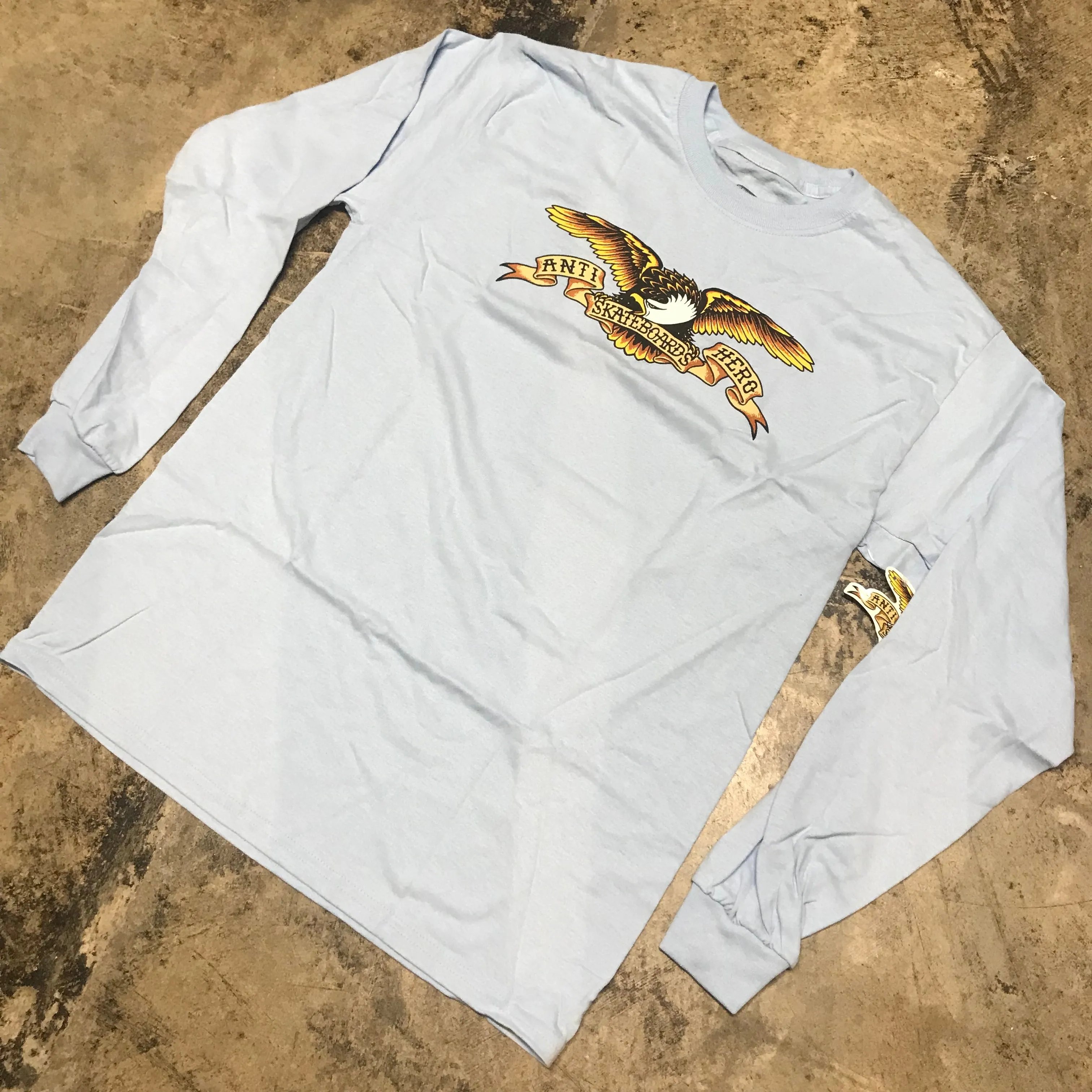 ANTI HERO L/S EAGLE LIGHT BLUE