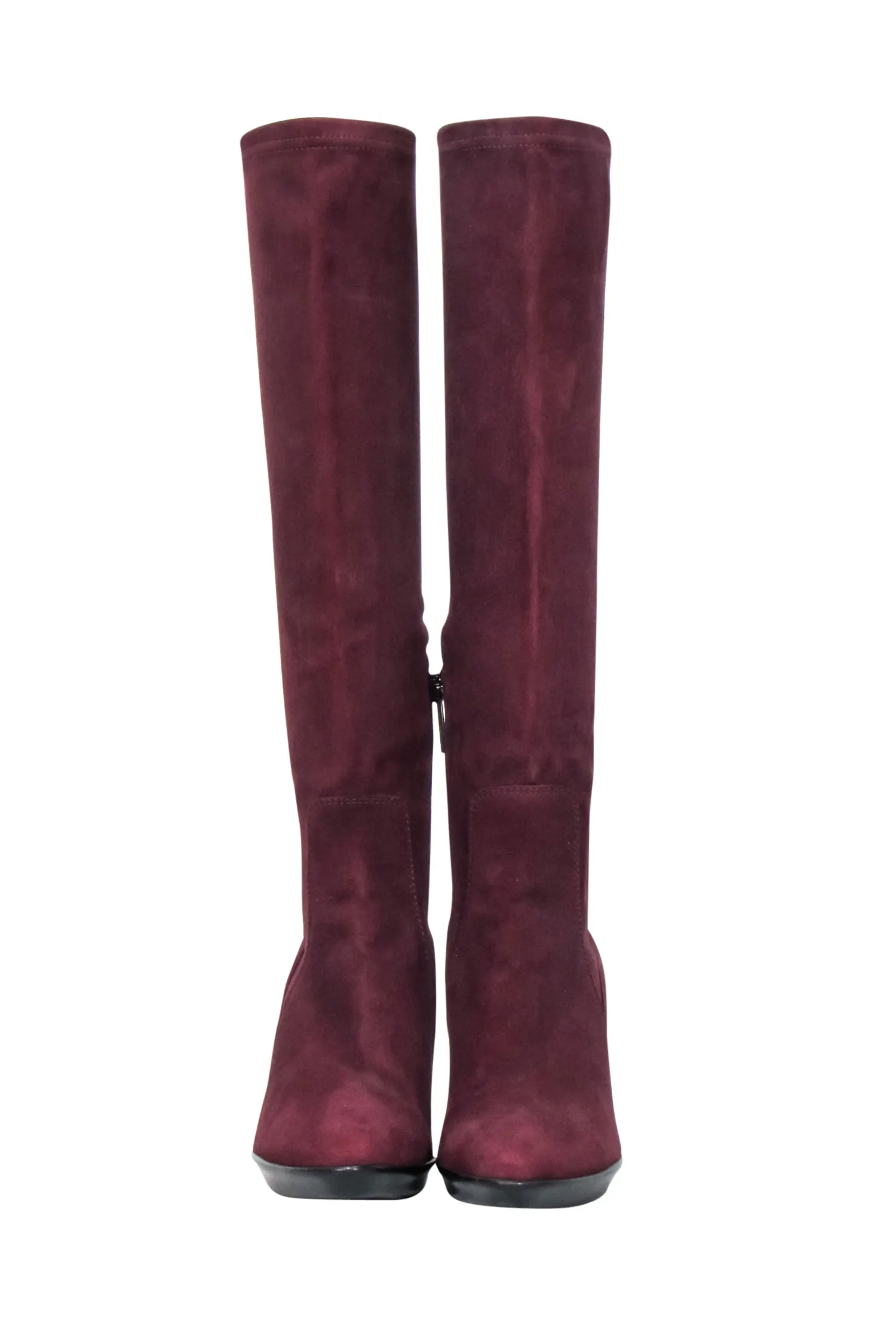 Aquatalia - Maroon Suede Tall Boots Sz 6.5