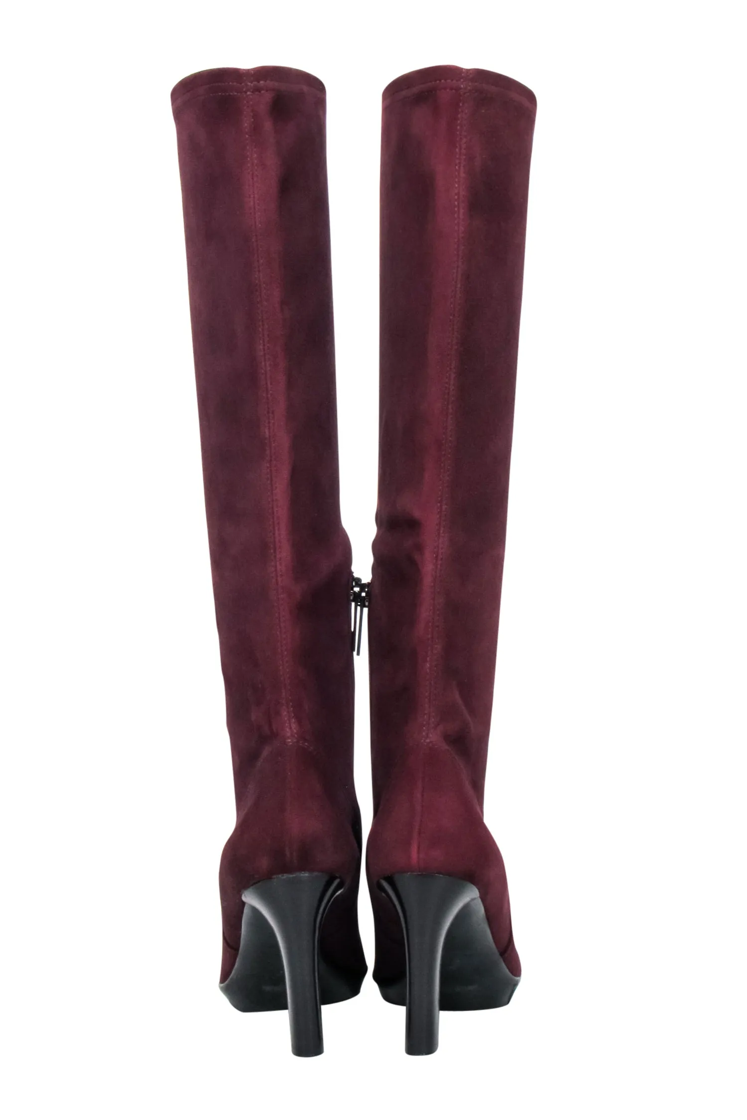 Aquatalia - Maroon Suede Tall Boots Sz 6.5