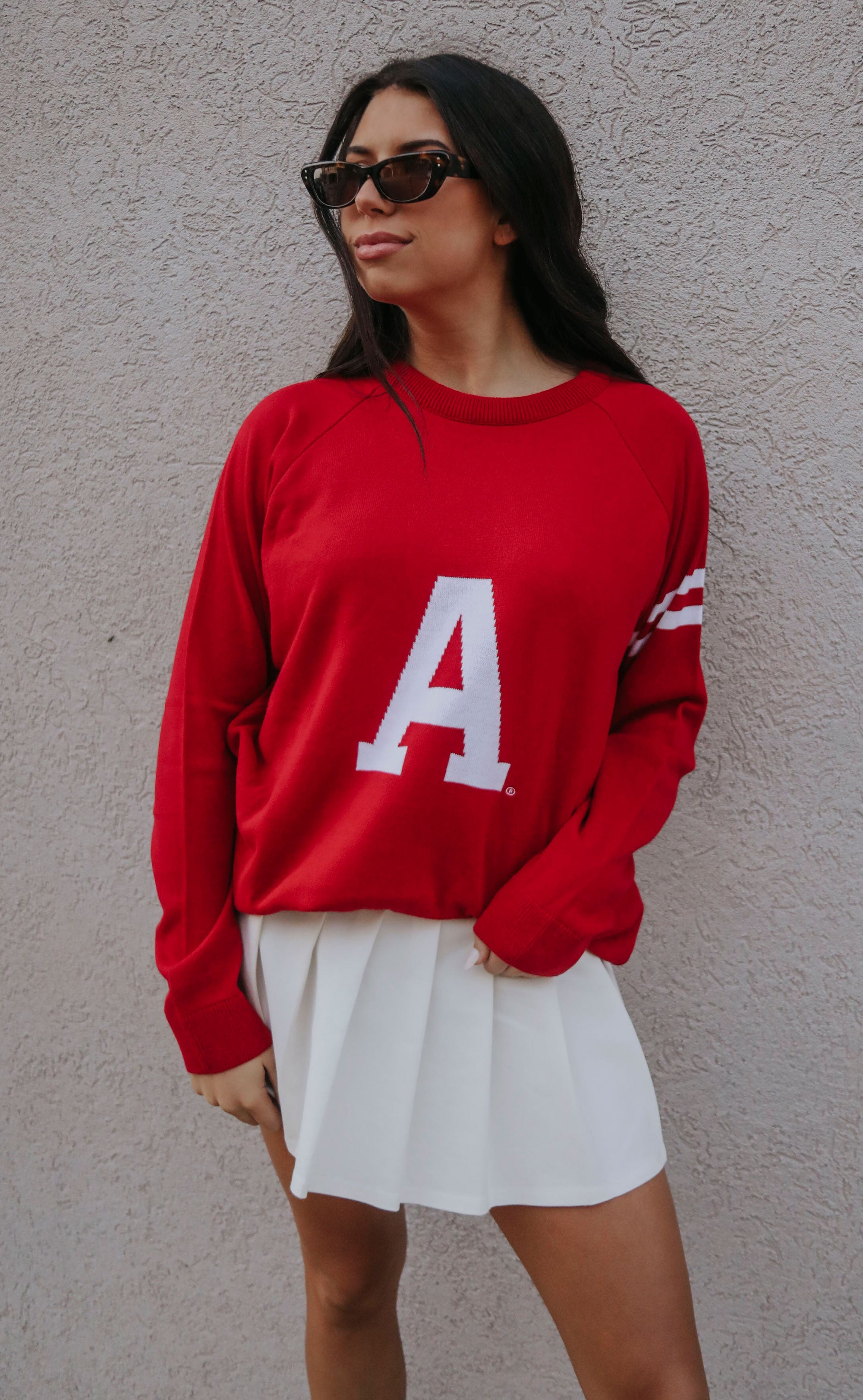 arkansas razorback block a sweater