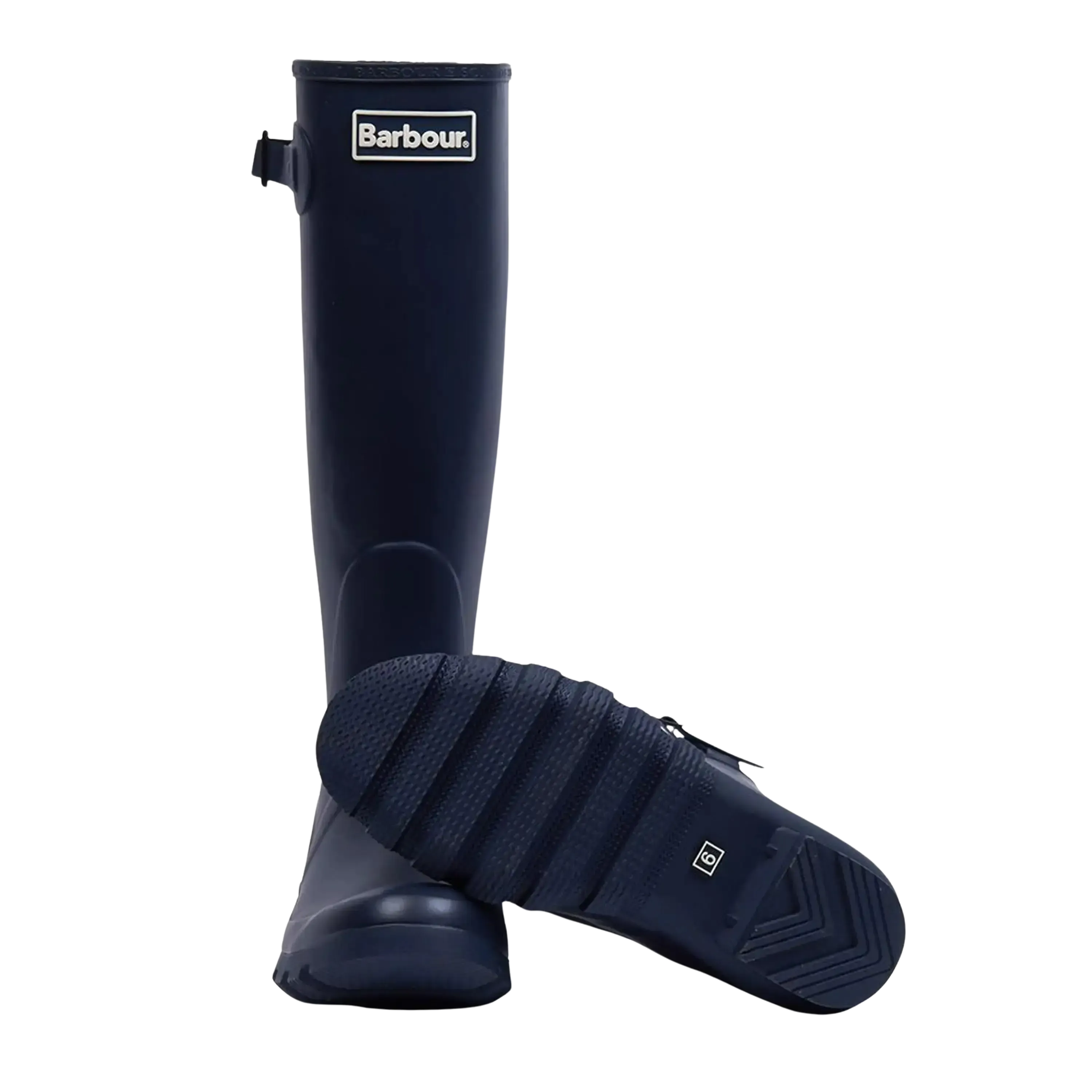 Barbour Bede Wellington Boots in Navy