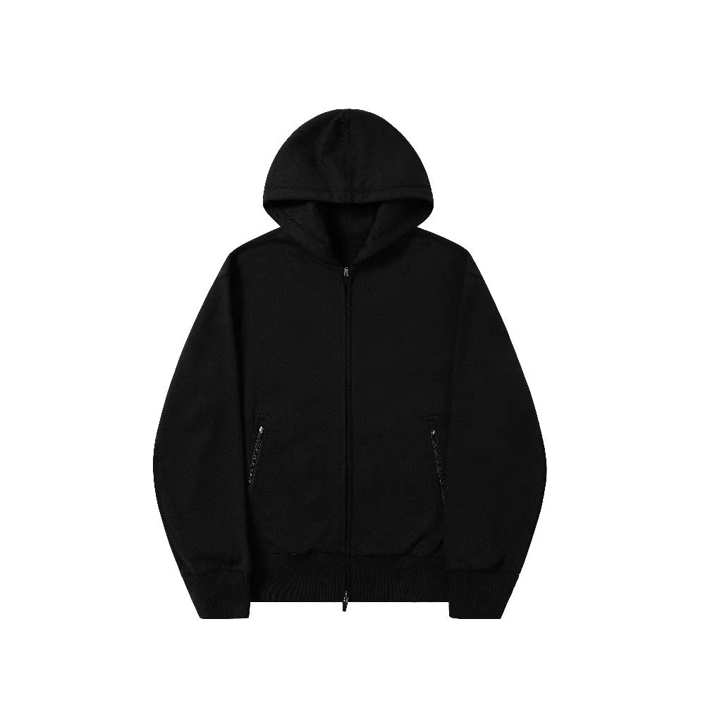 Basic Boxy Zip-Up Hoodie