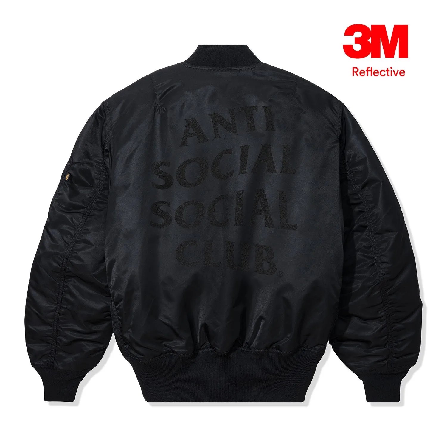 Basket Rack 3M MA-1 Bomber Jacket - Black