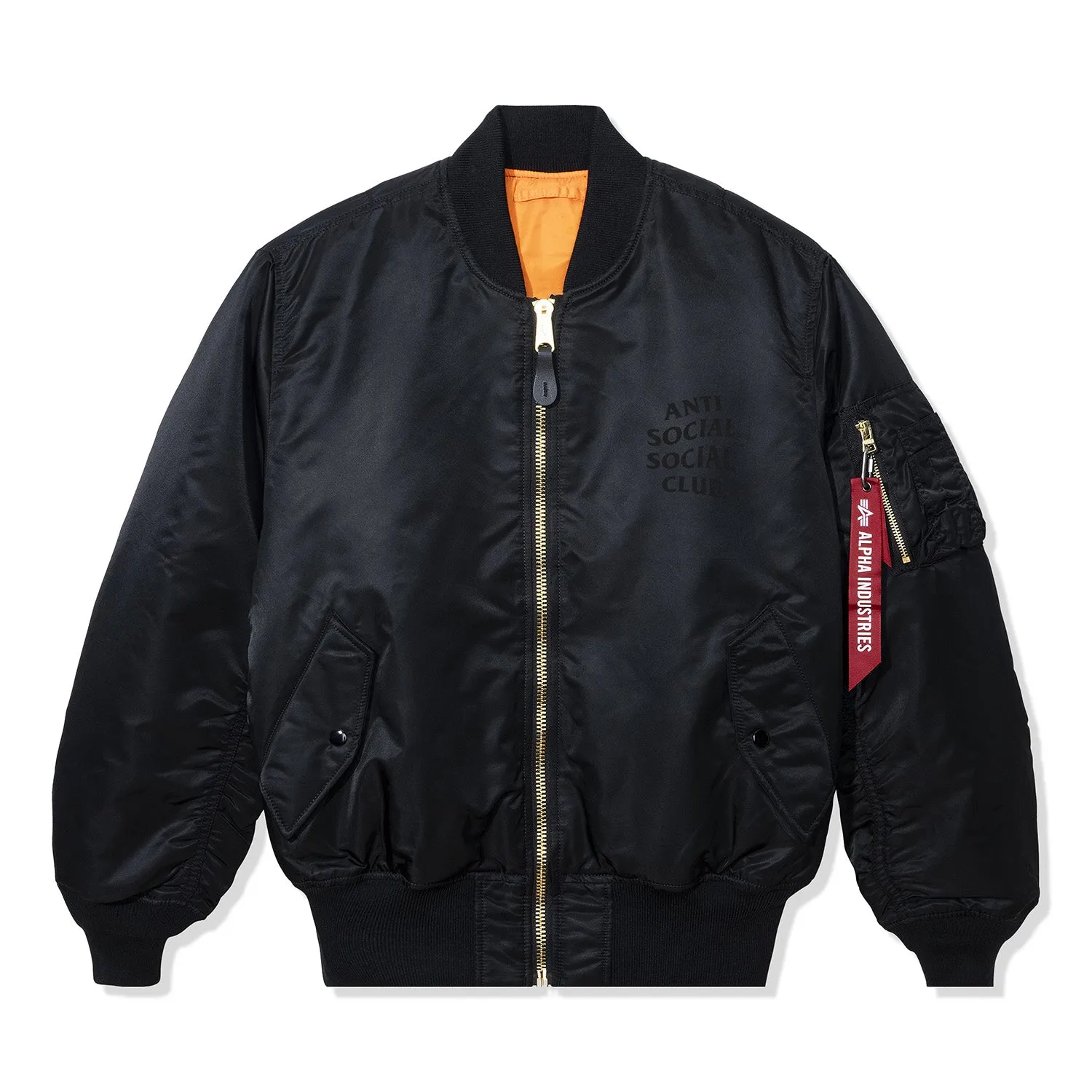 Basket Rack 3M MA-1 Bomber Jacket - Black