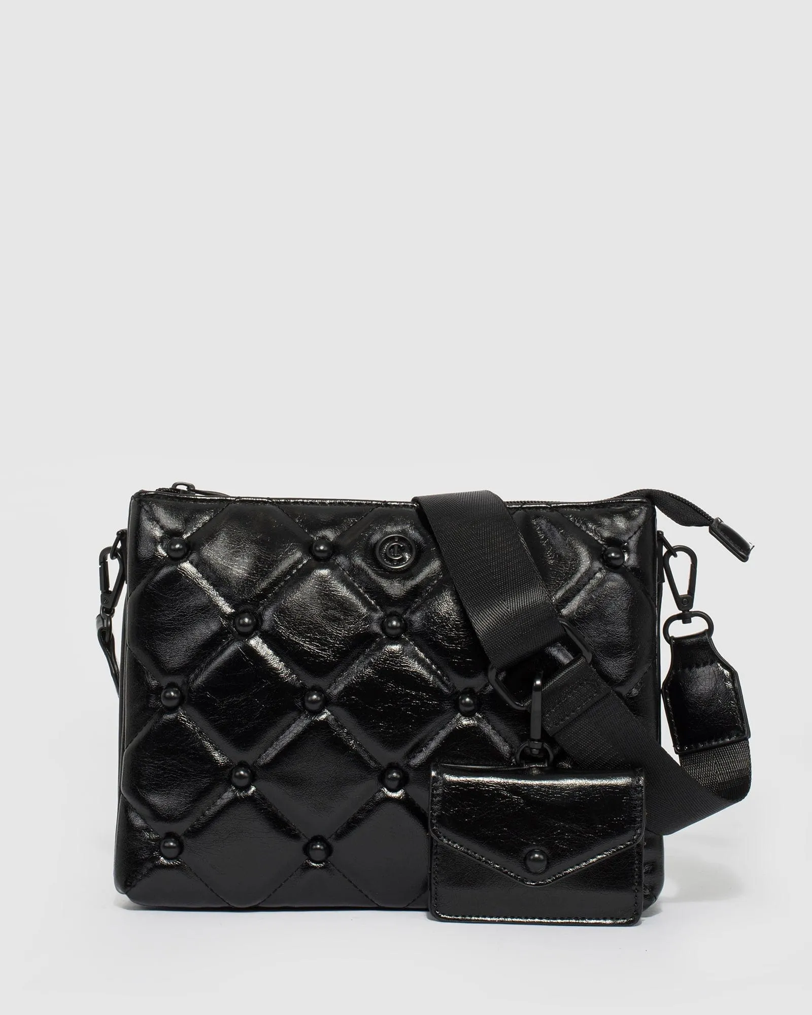 Black MJ Webbing Crossbody Bag