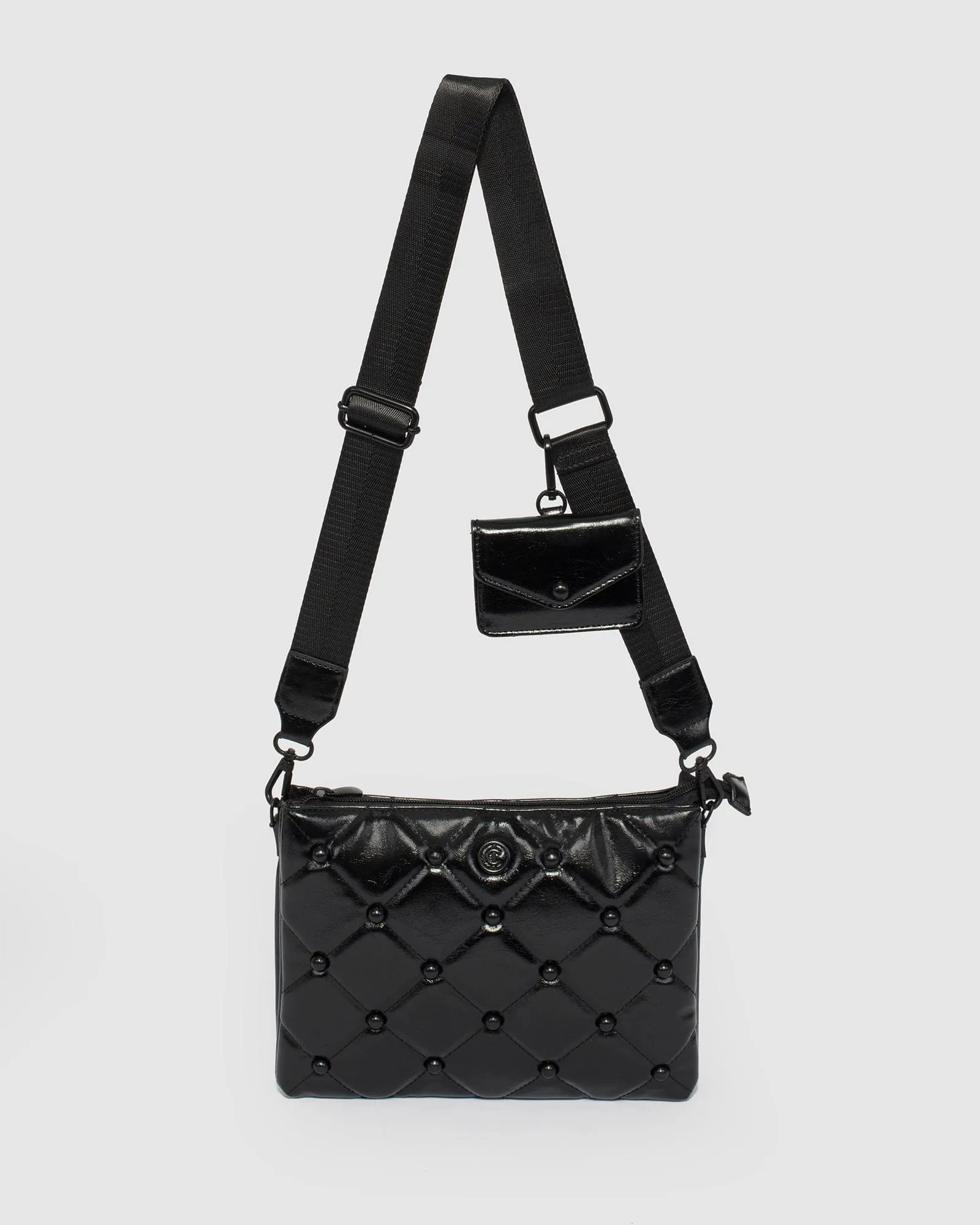 Black MJ Webbing Crossbody Bag