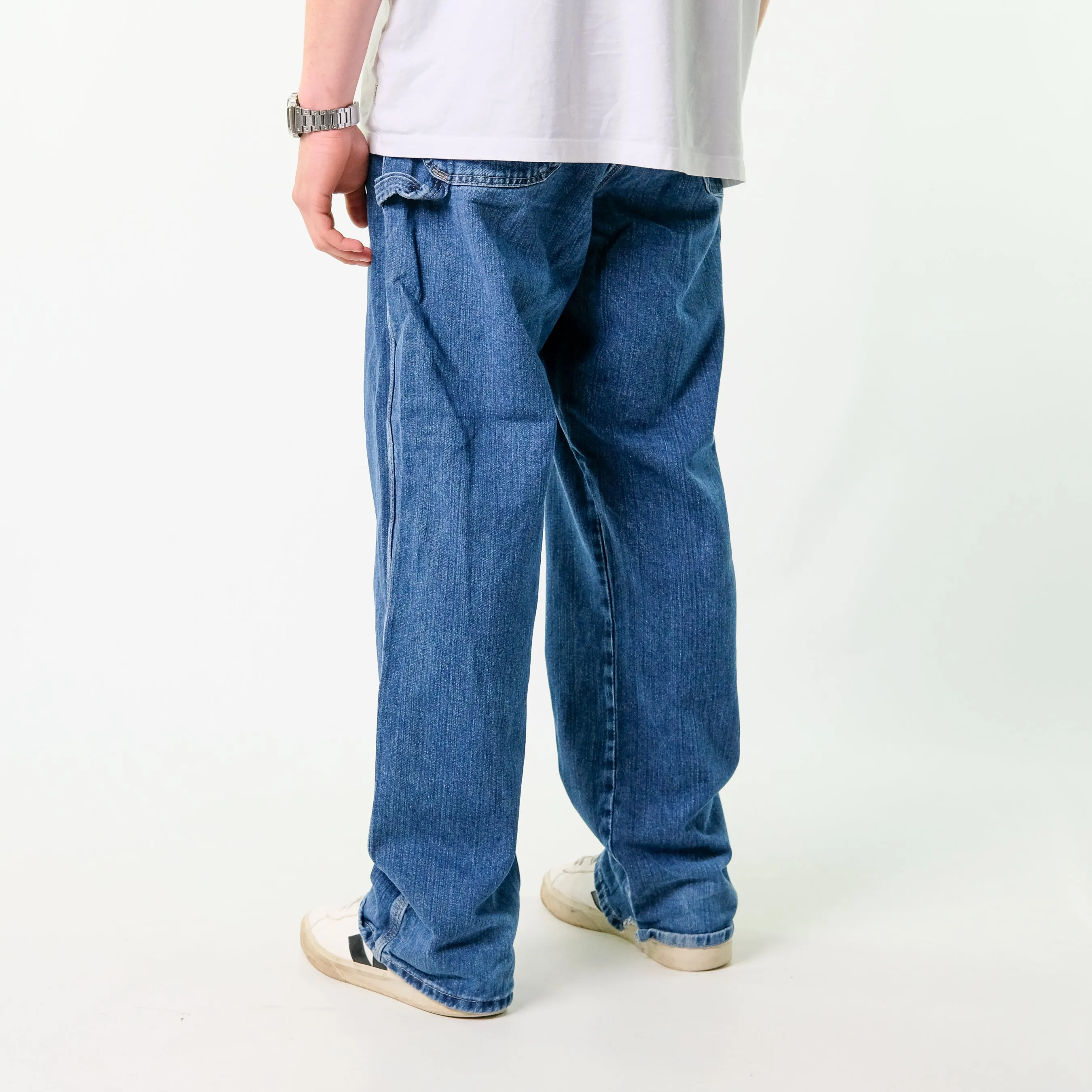 Blue y2ks Dickies Denim Carpenter Jeans Baggy Pants (38x32)