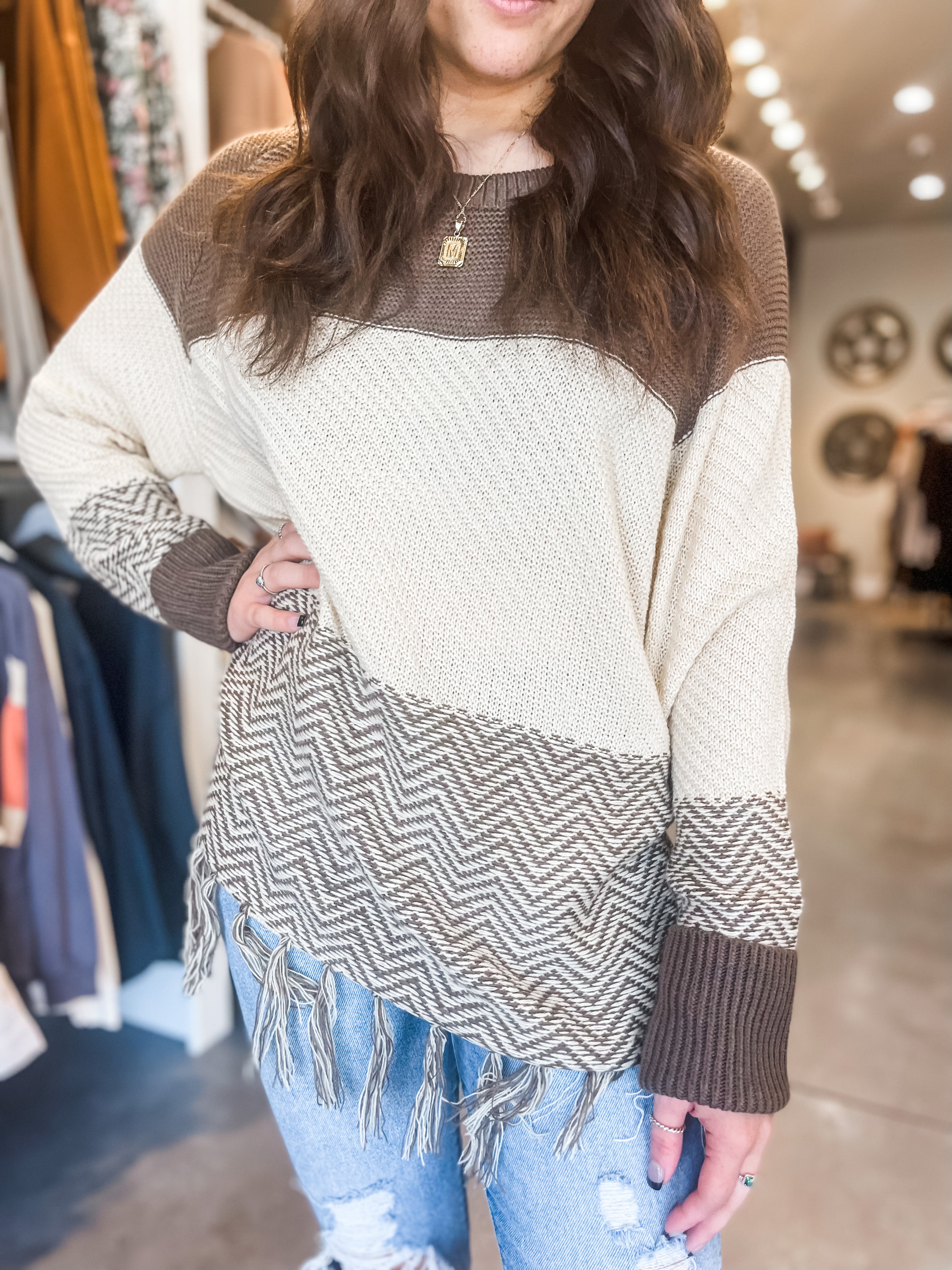 Brick House Fringe Sweater