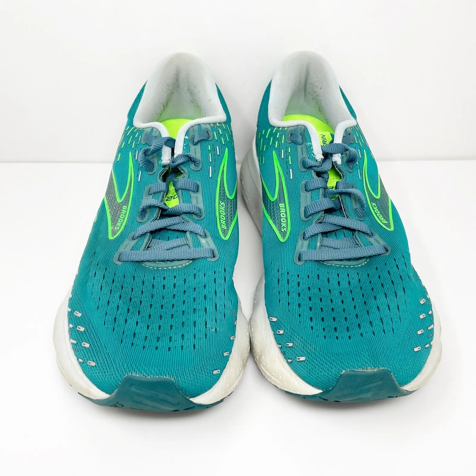 Brooks Mens Glycerin 20 1103821D386 Green Running Shoes Sneakers Size 9.5 D