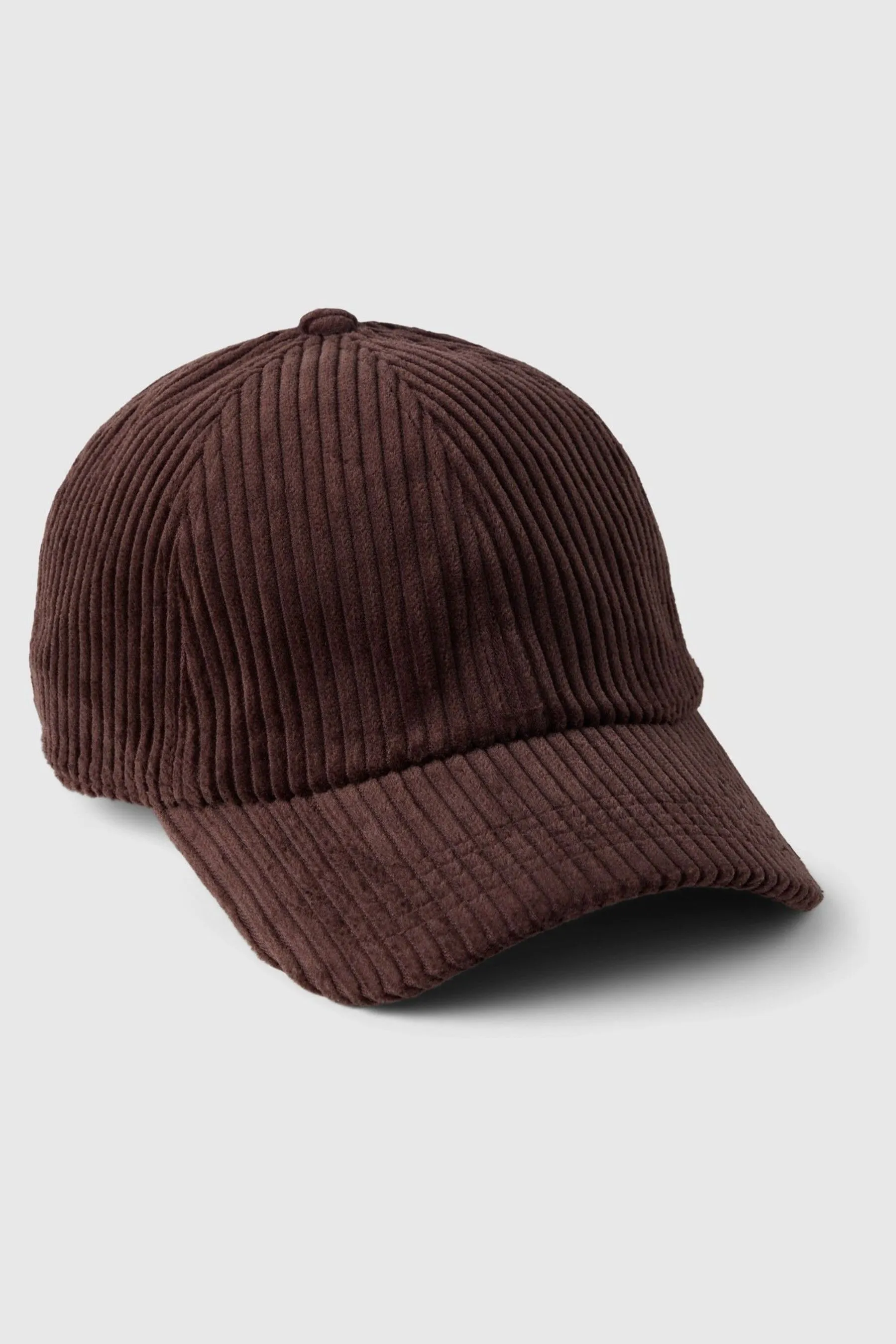 Brown Adults Corduroy Baseball Hat