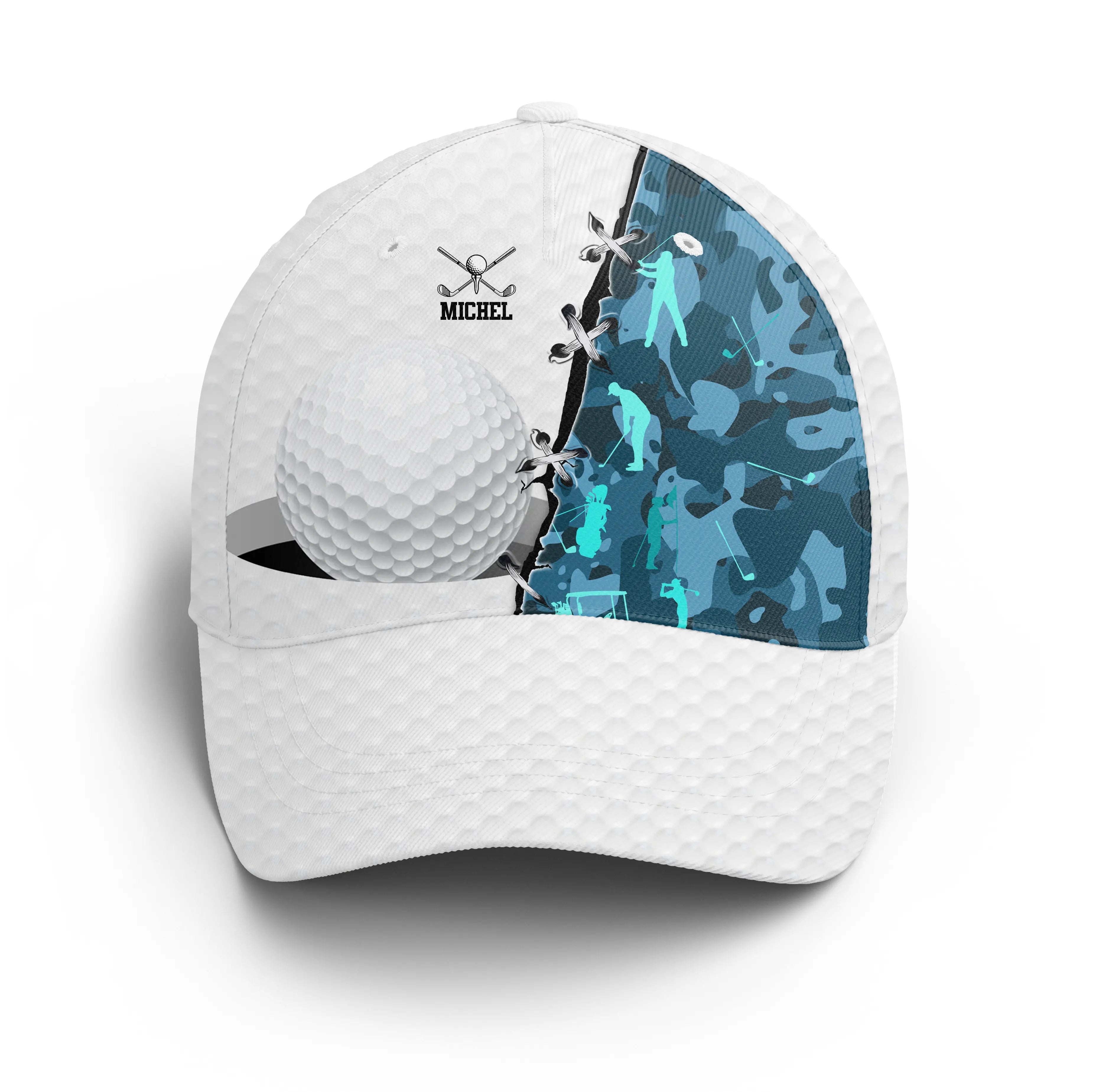 Casquette De Golf Performance, Motifs Balle de Golf, Camouflage, Cadeau Personnalisé Idéal Pour Fans De Golf - CTS25052226