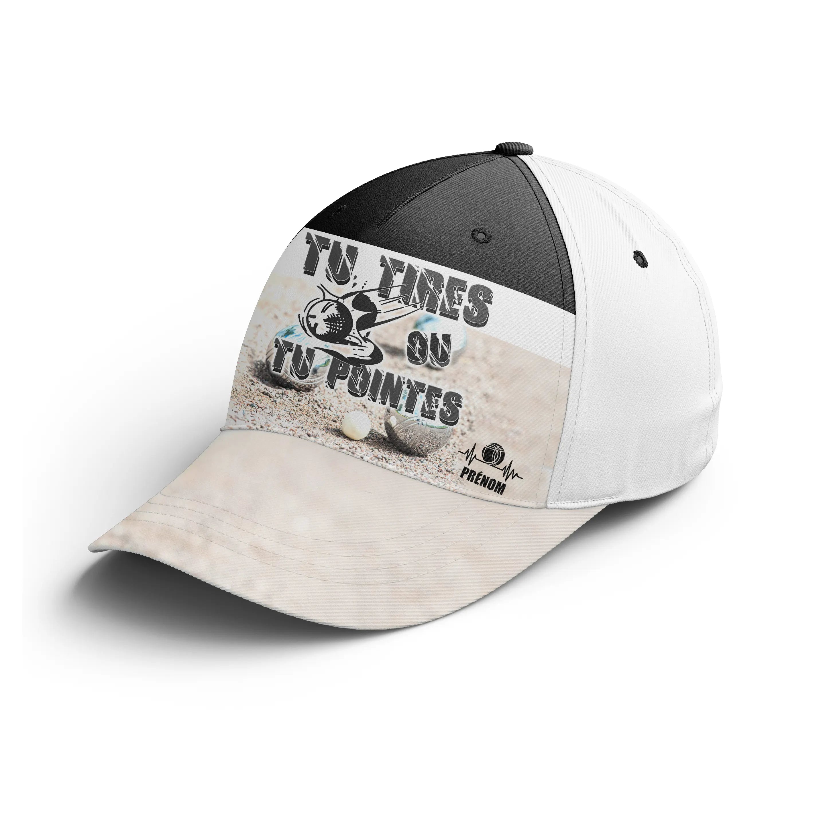 Casquette Performance Personnalisée Pétanque, Cadeau Original Bouliste, Tu Tires Ou Tu Pointes - CTS03082328