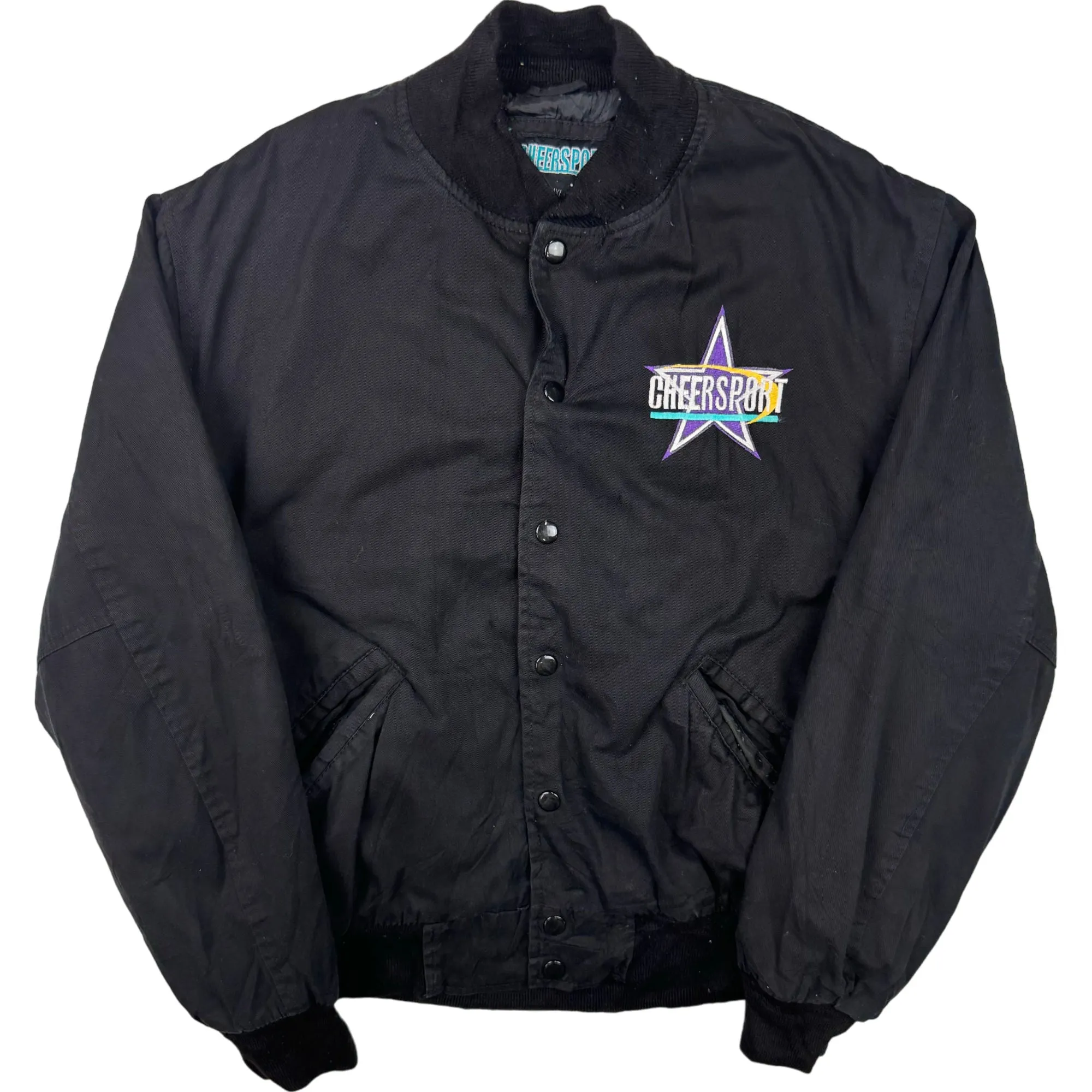 Cheersport National Champions Embroidered Varsity Jacket Black