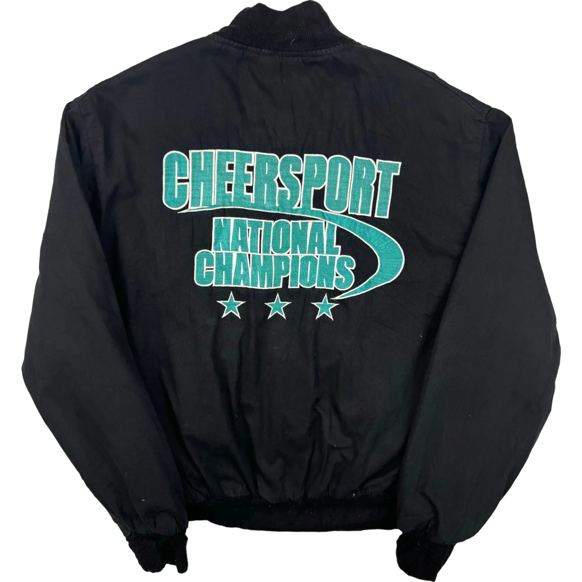 Cheersport National Champions Embroidered Varsity Jacket Black