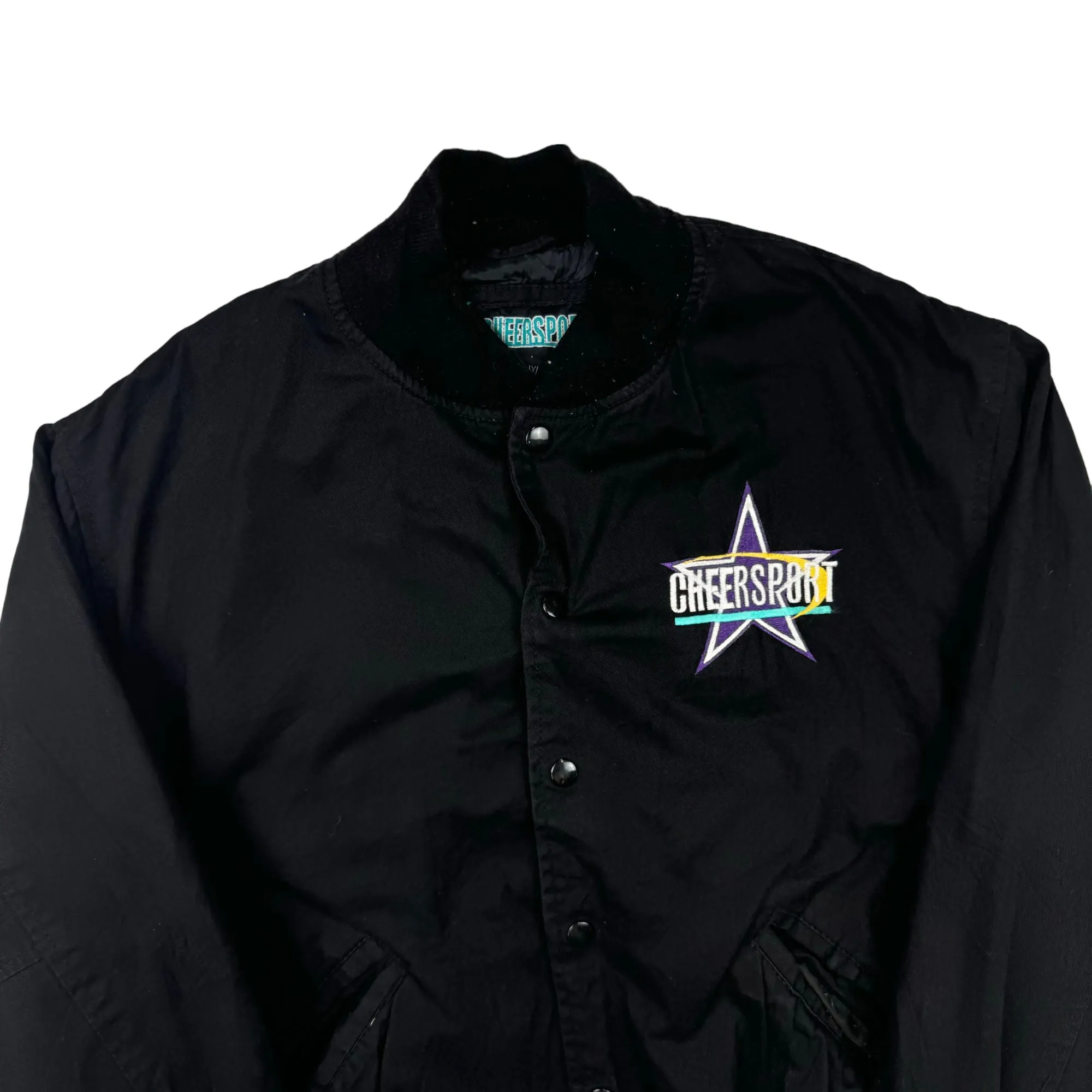 Cheersport National Champions Embroidered Varsity Jacket Black