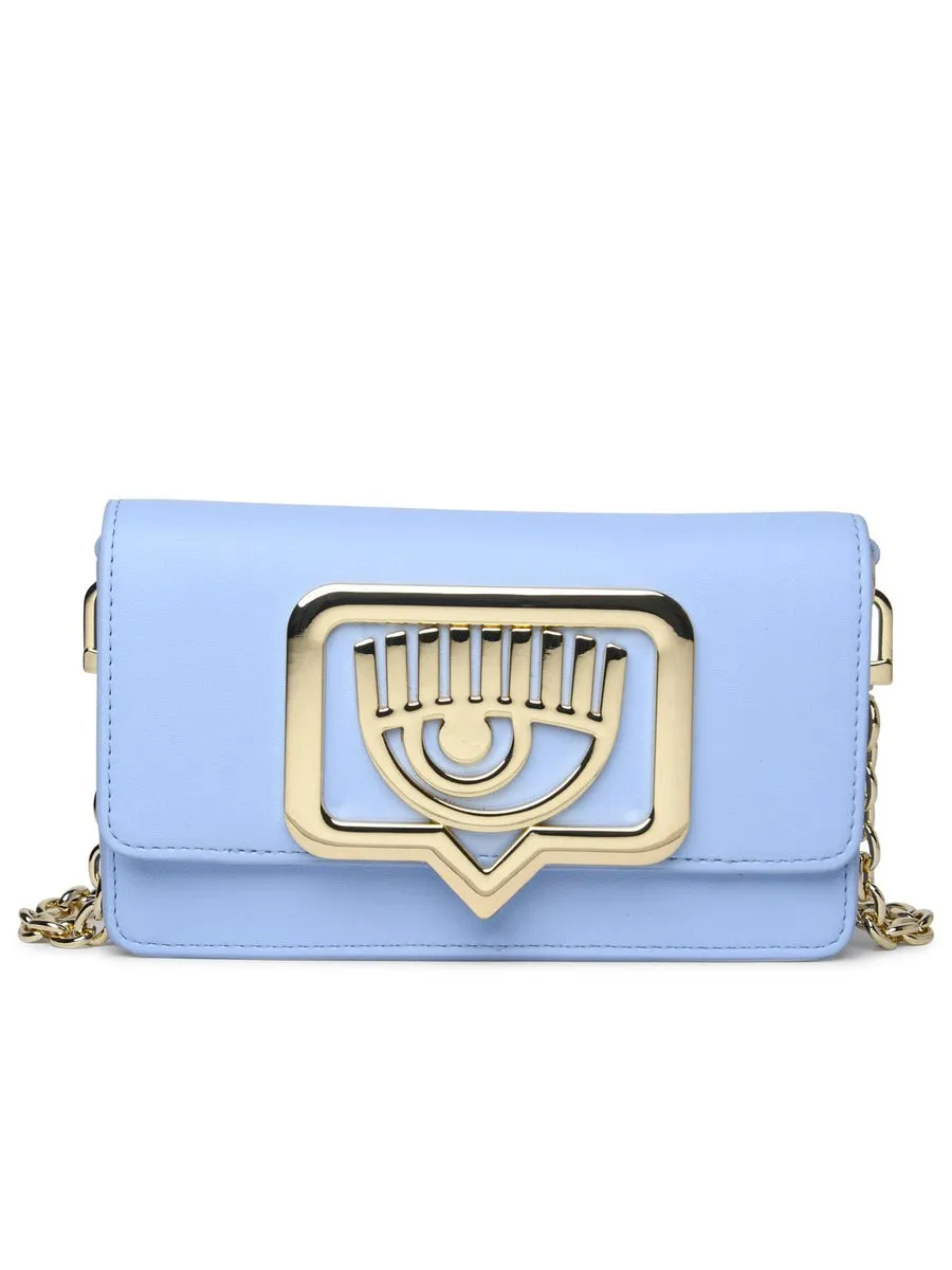 Chiara Ferragni    Chiara Ferragni 'Eyelike' Light Blue Polyester Crossbody Bag