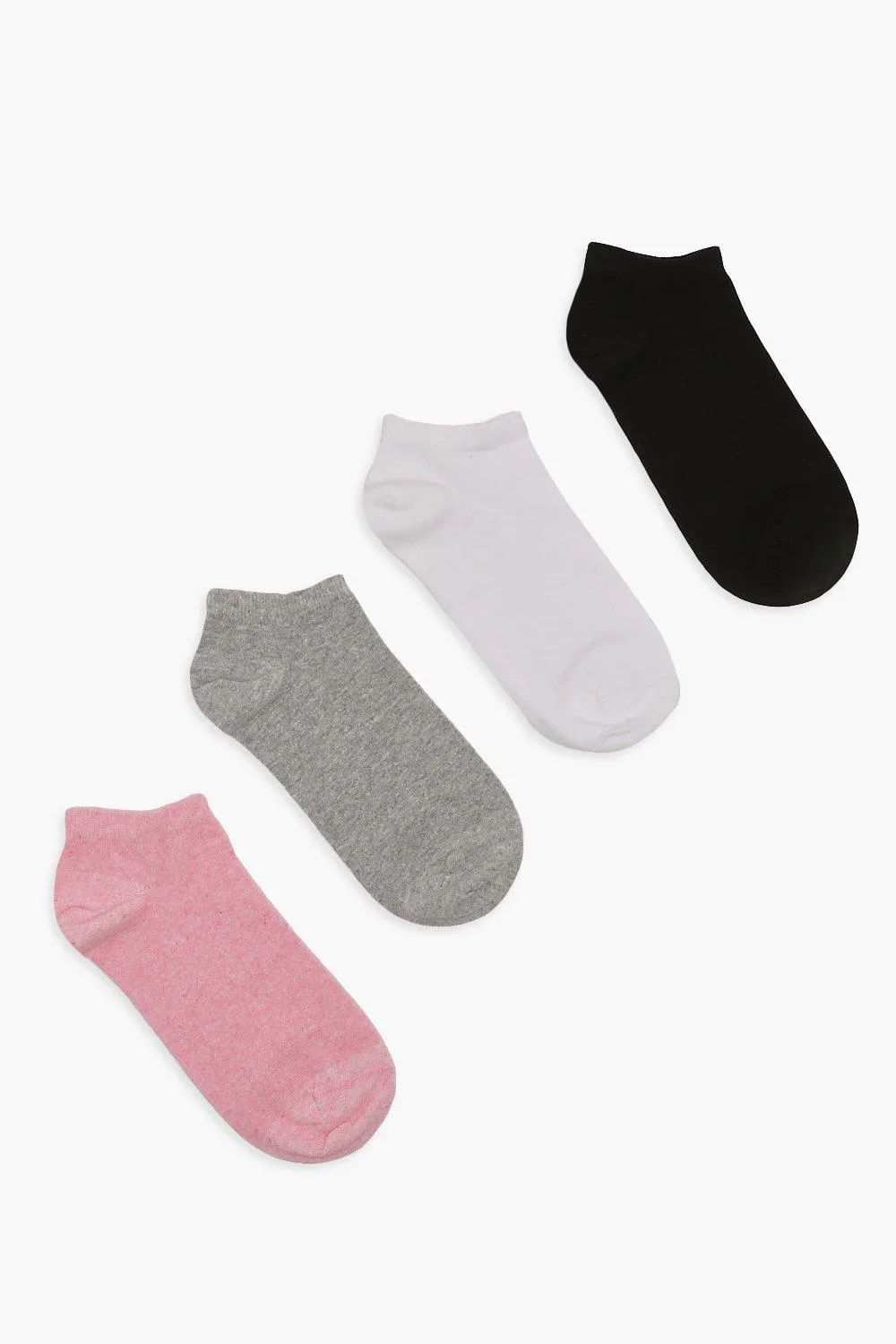 Colored Sneakers Liner Socks 4 Pack