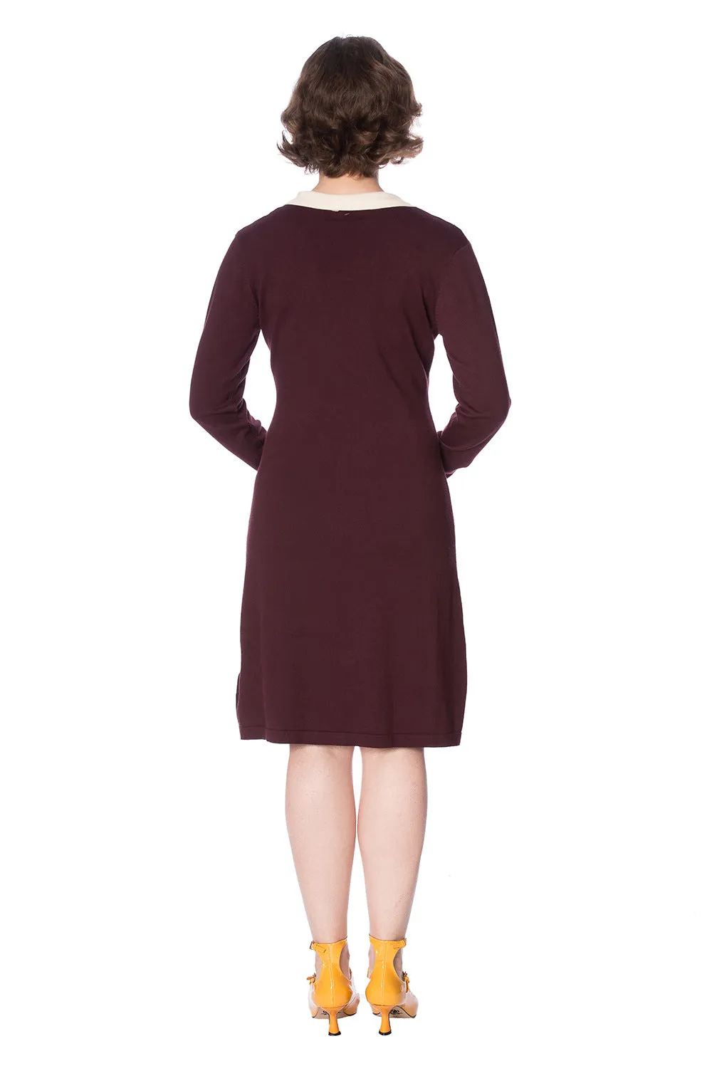 CONTRAST JUMPER DRESS