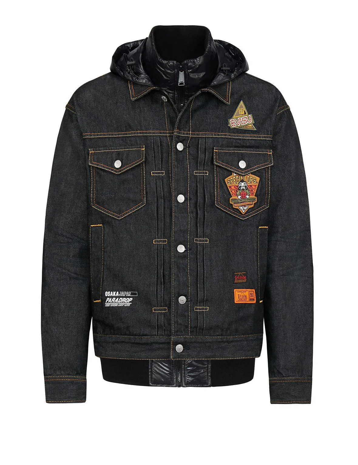 Daicock Denim Jacket with Detachable Waistcoat