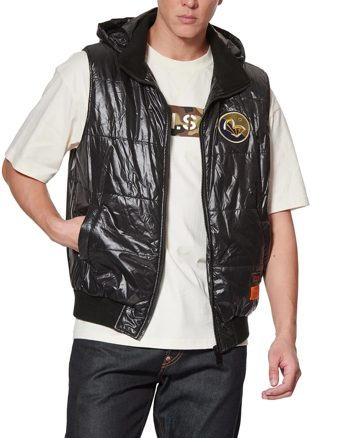 Daicock Denim Jacket with Detachable Waistcoat