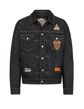 Daicock Denim Jacket with Detachable Waistcoat