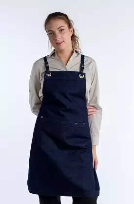 Dark Indigo denim apron fitzroy