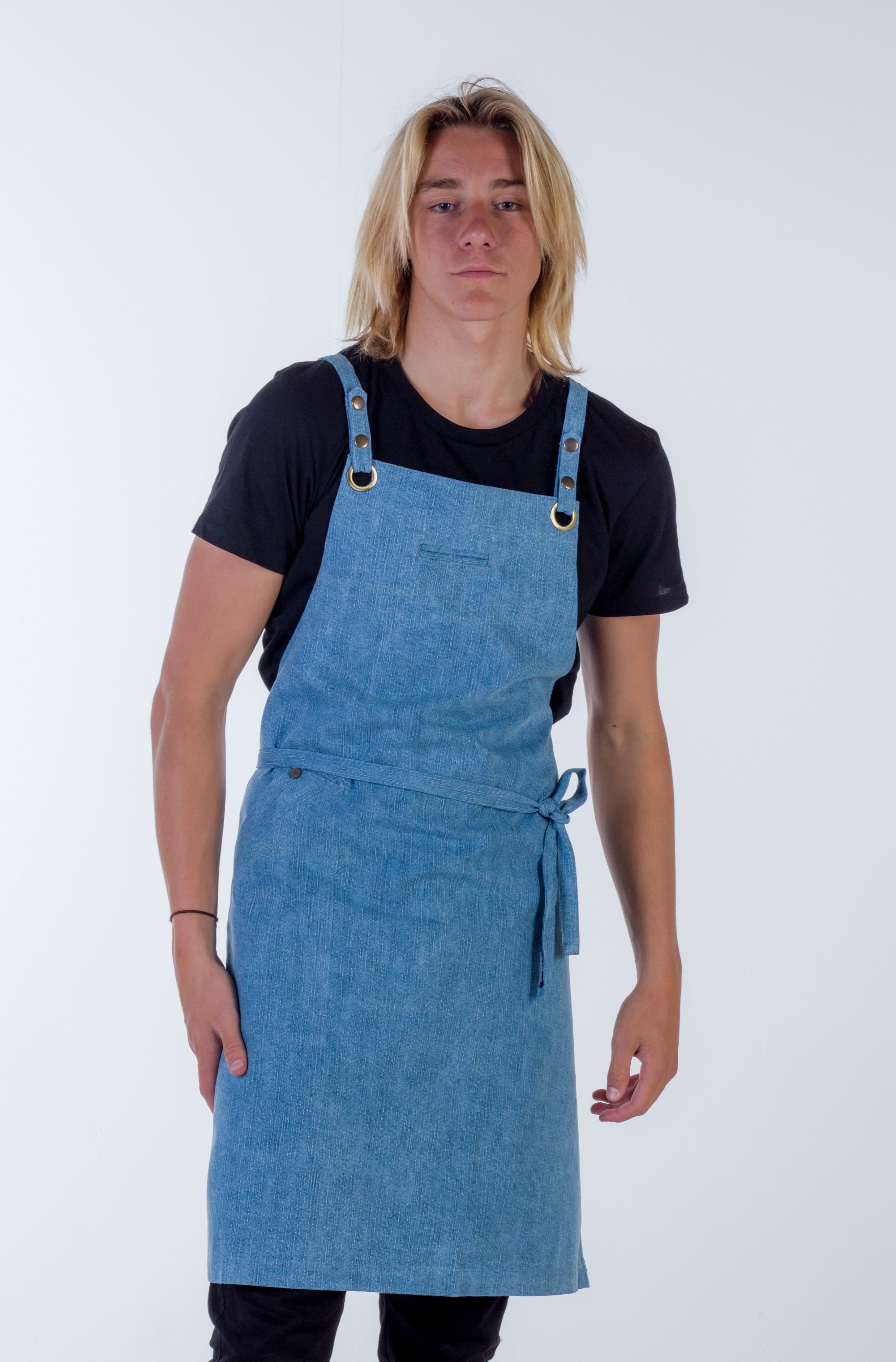 Denim apron light blue Fitzroy