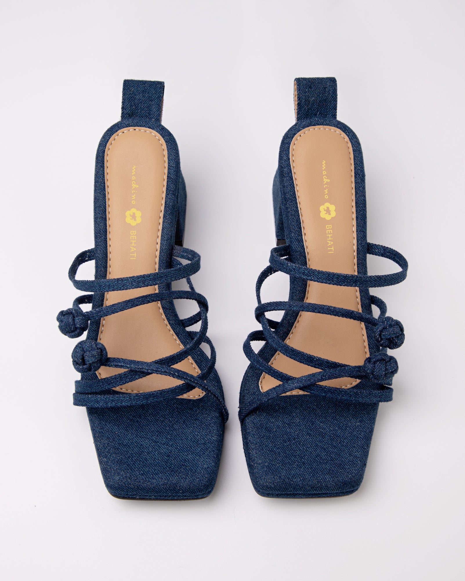 Double Chinese Knot Heels (Dark Denim)