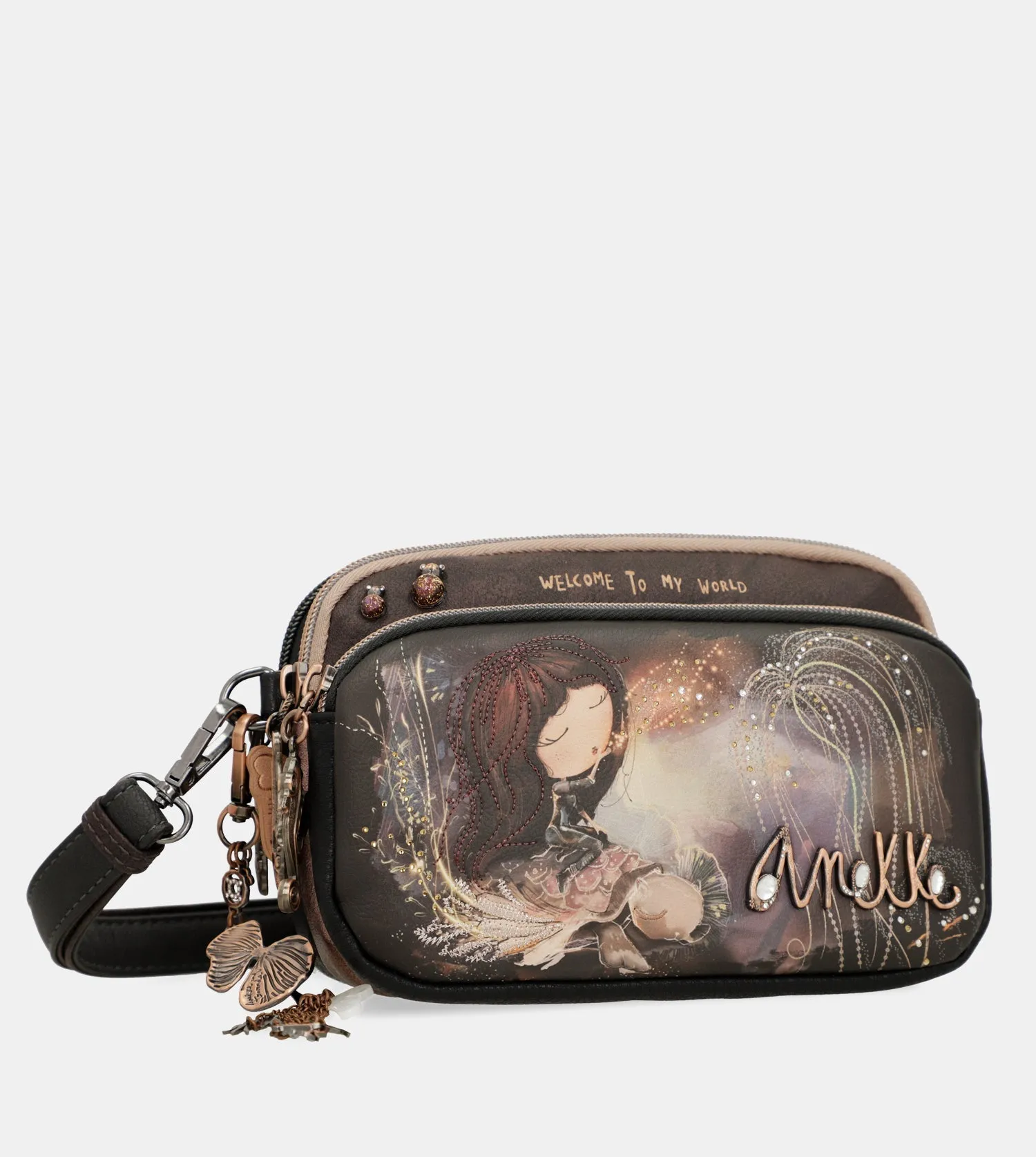 Dreamverse 2-compartment small crossbody bag