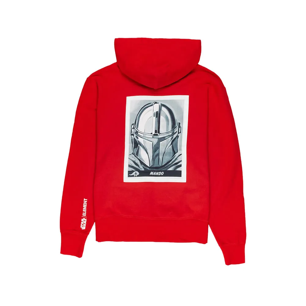 Element x Star Wars Mando Fire Red Hoodie U1-HOF5-ELF0