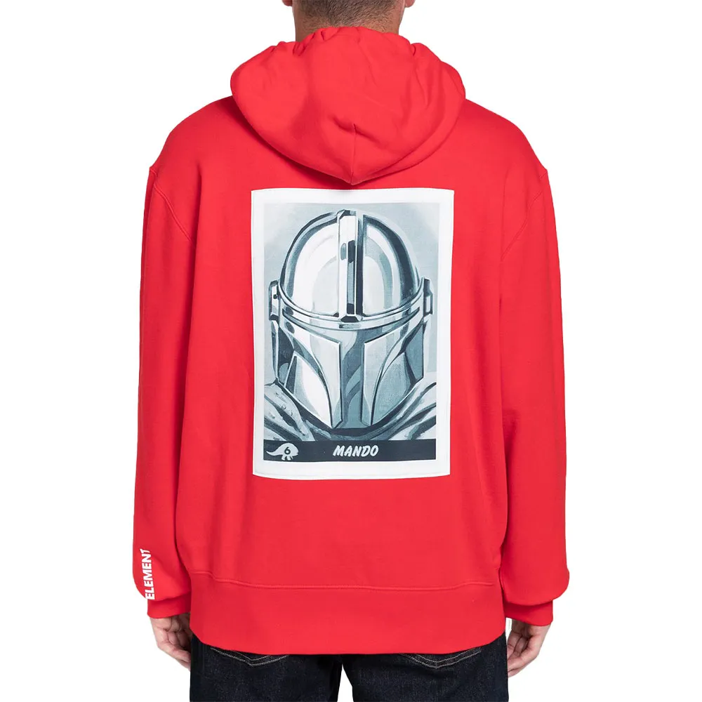 Element x Star Wars Mando Fire Red Hoodie U1-HOF5-ELF0