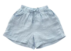 Esqualo Linen Shorts, Light Blue