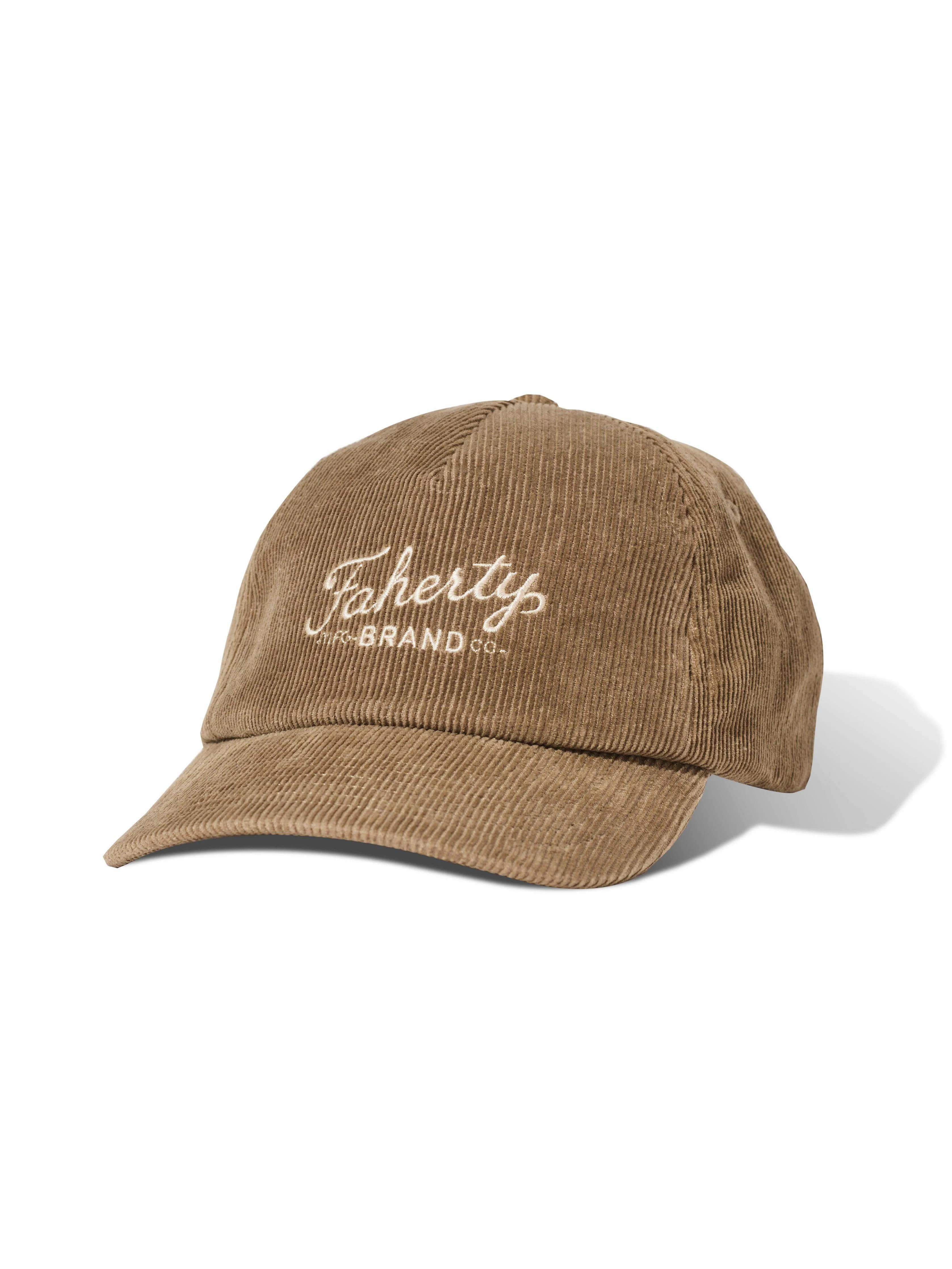 Faherty Corduroy Hat - Raw Umber