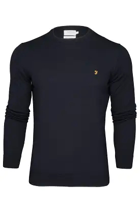 Farah Mens 'Mullen' Merino Wool Jumper - Crew Neck