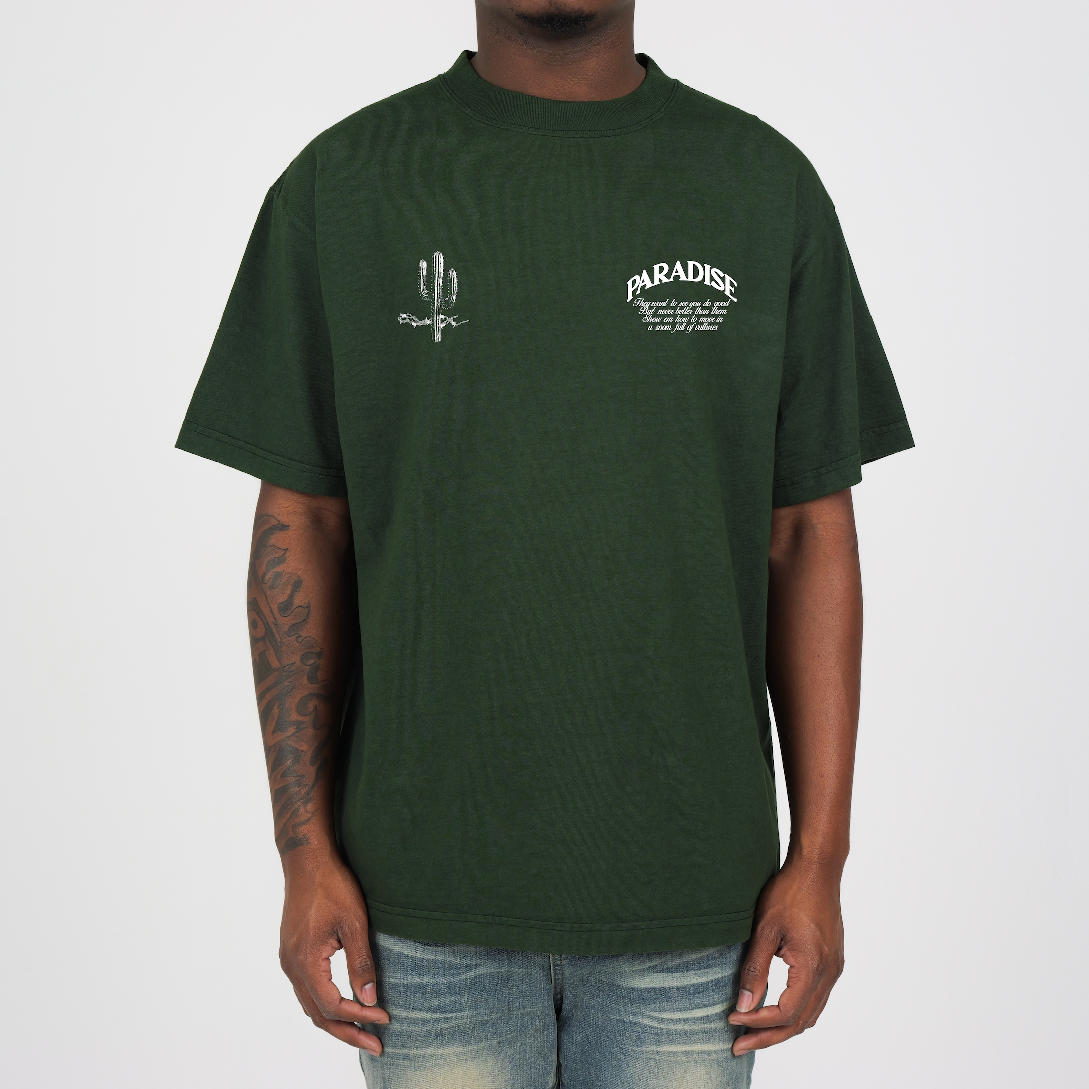 FREE BIRD PREM TEE MOSS