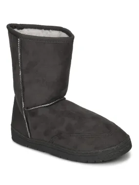 Grey Micro Micro Furry Uggs Boots