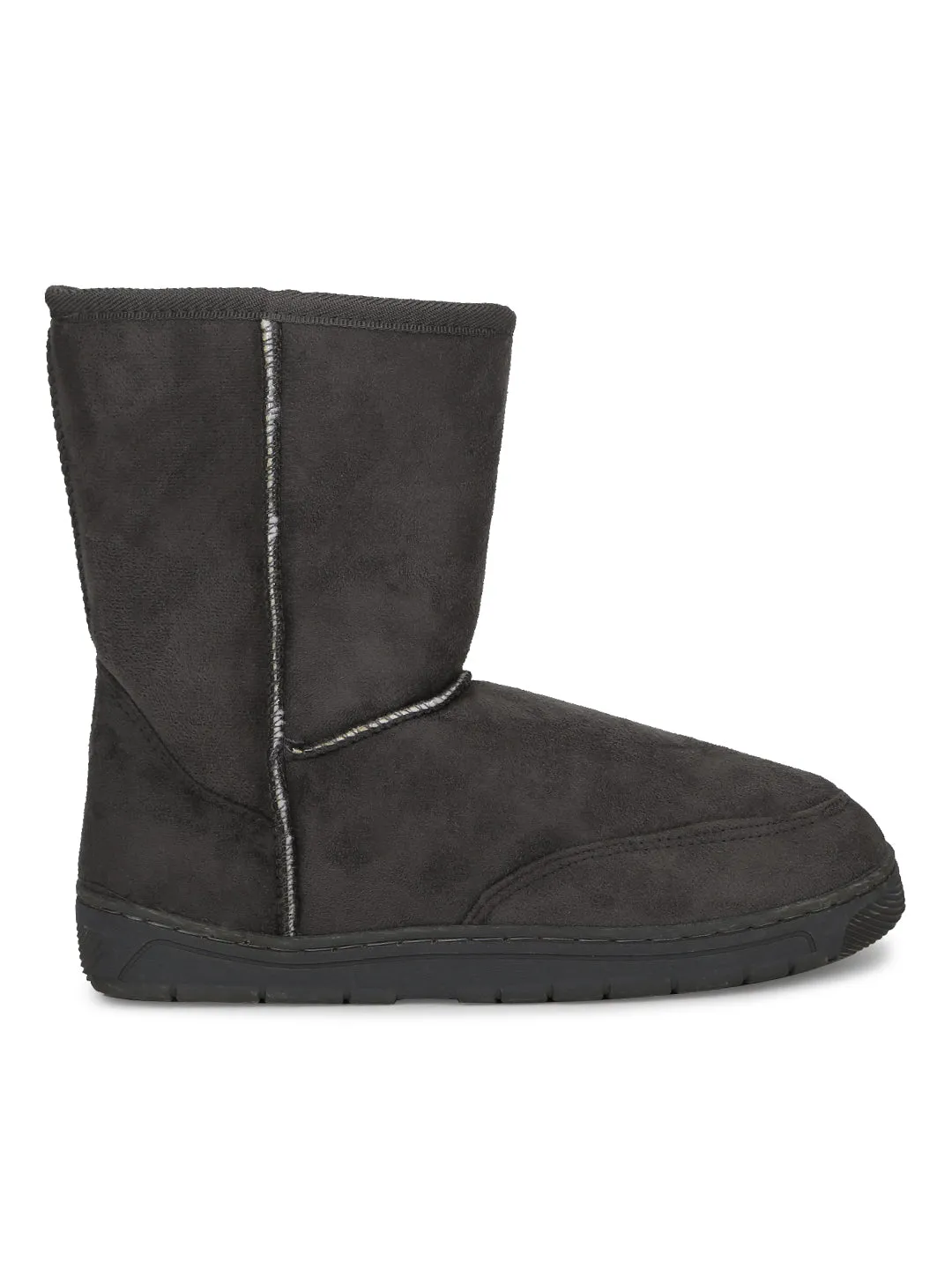 Grey Micro Micro Furry Uggs Boots