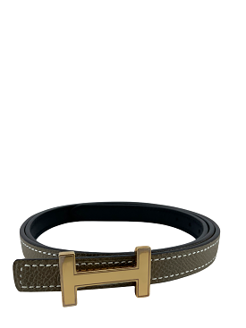 HERMES 13mm Leather Focus Belt 80