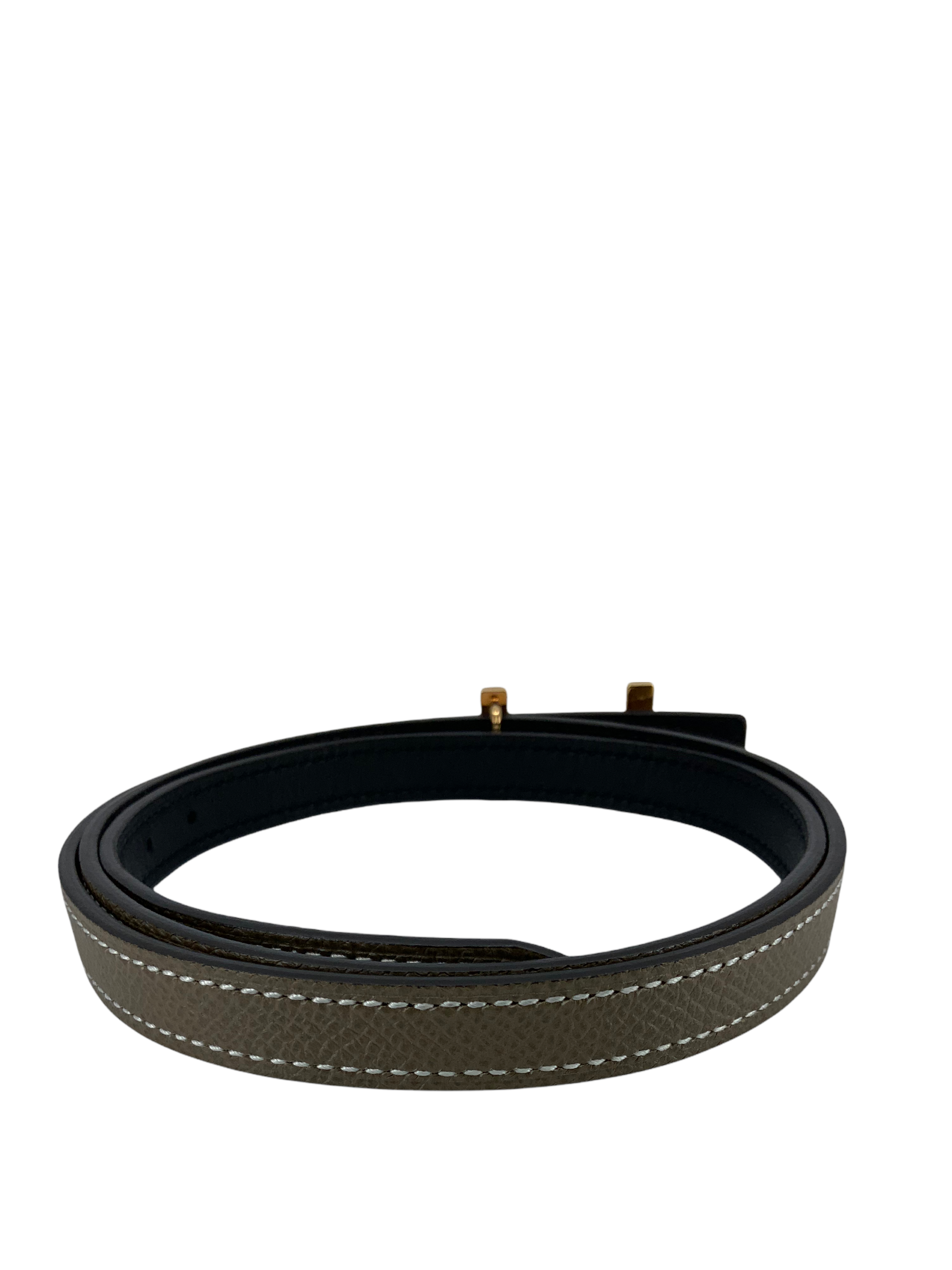 HERMES 13mm Leather Focus Belt 80