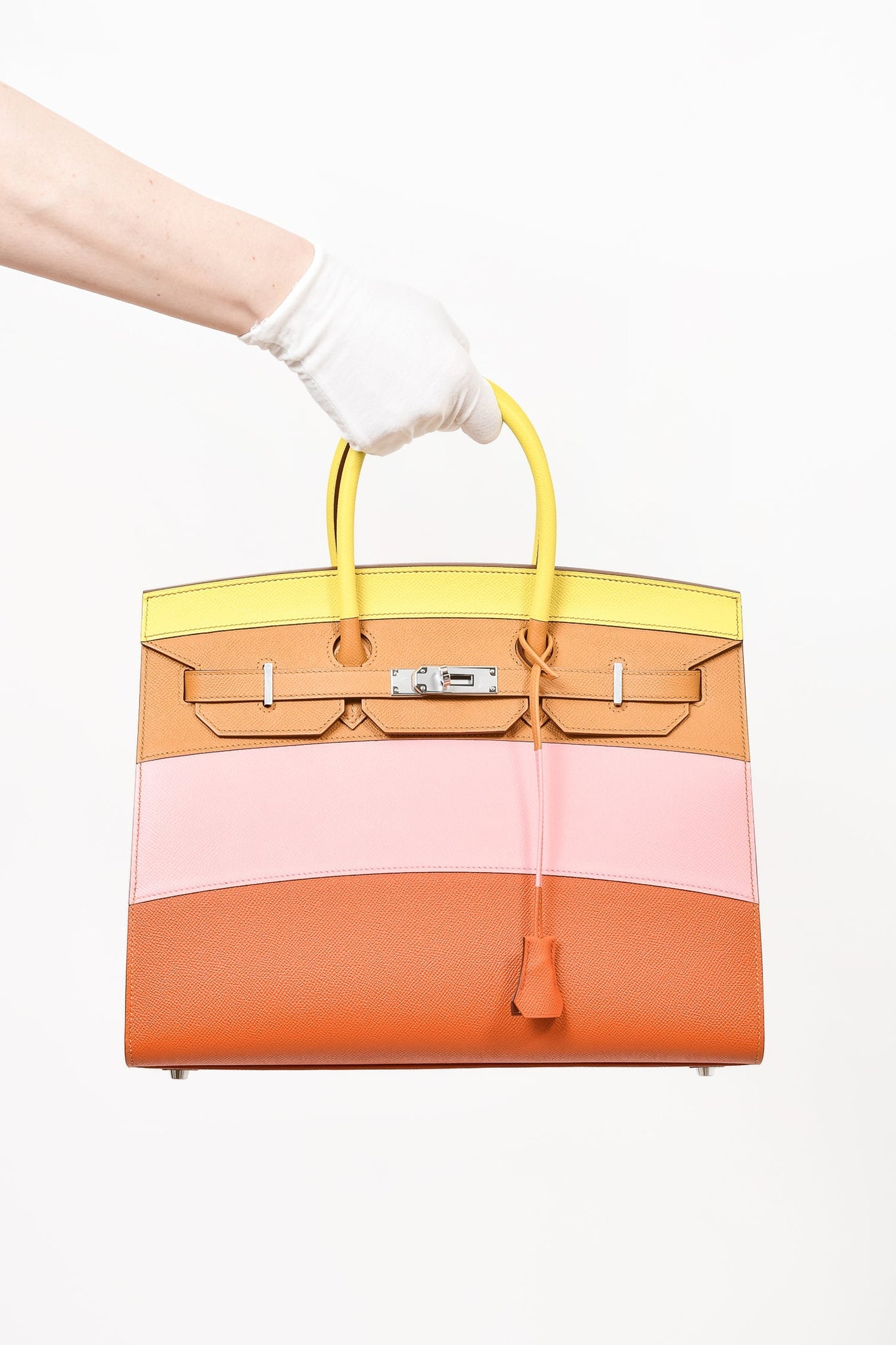 Hermes 2020 Sunrise Epsom Leather Sellier Birkin 35