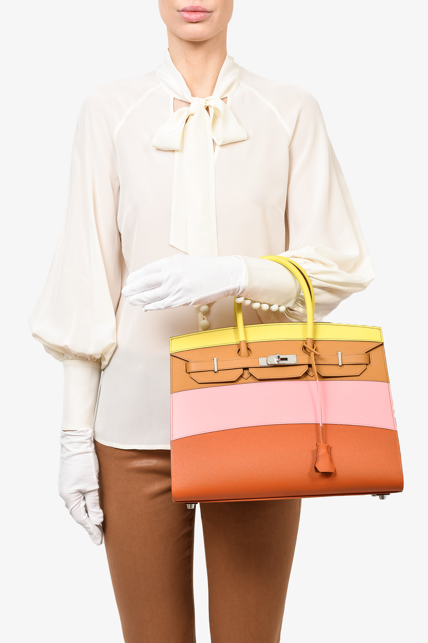 Hermes 2020 Sunrise Epsom Leather Sellier Birkin 35