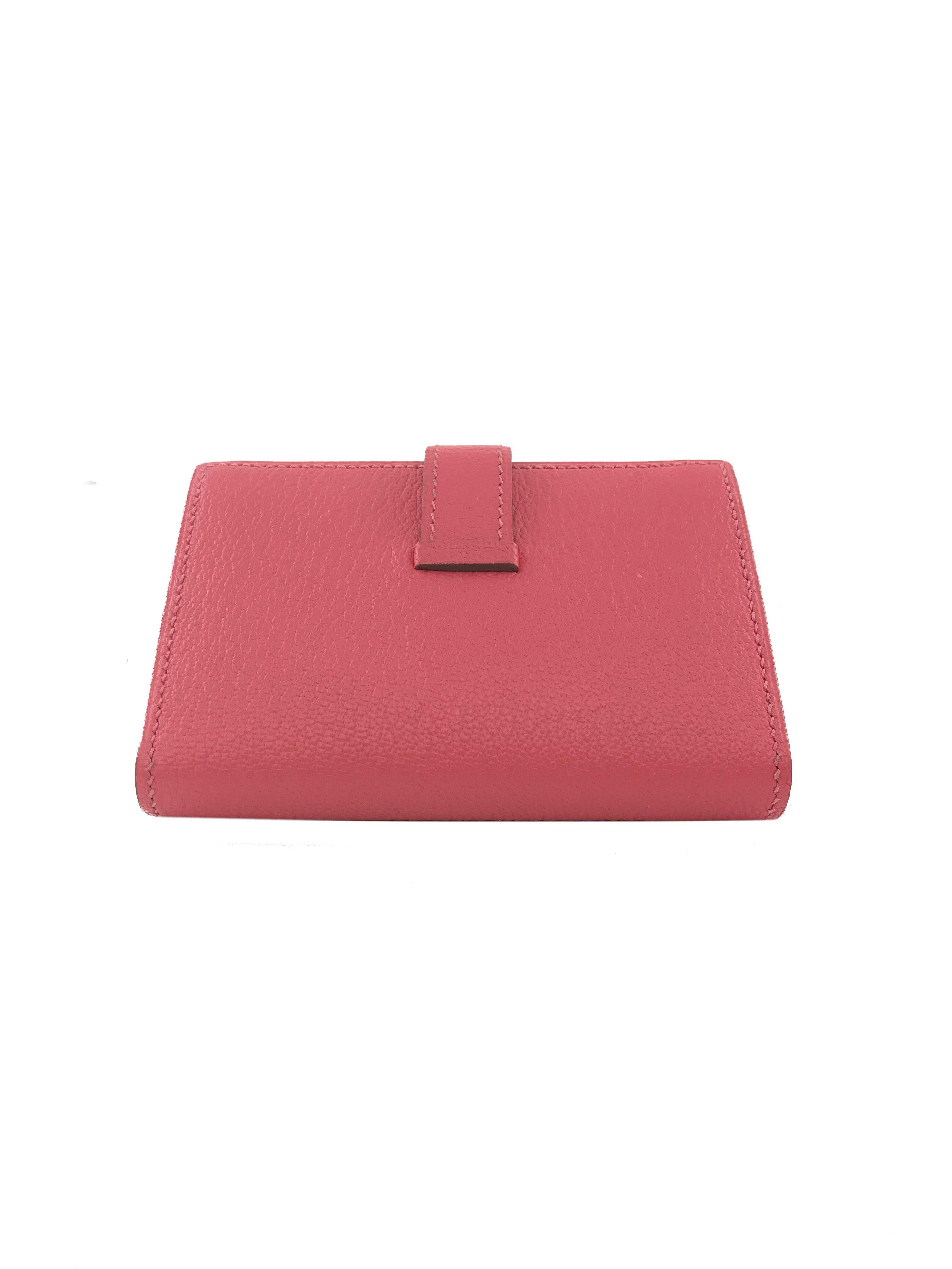 Hermes Chevre Mini Compact Bearn Card Holder Wallet