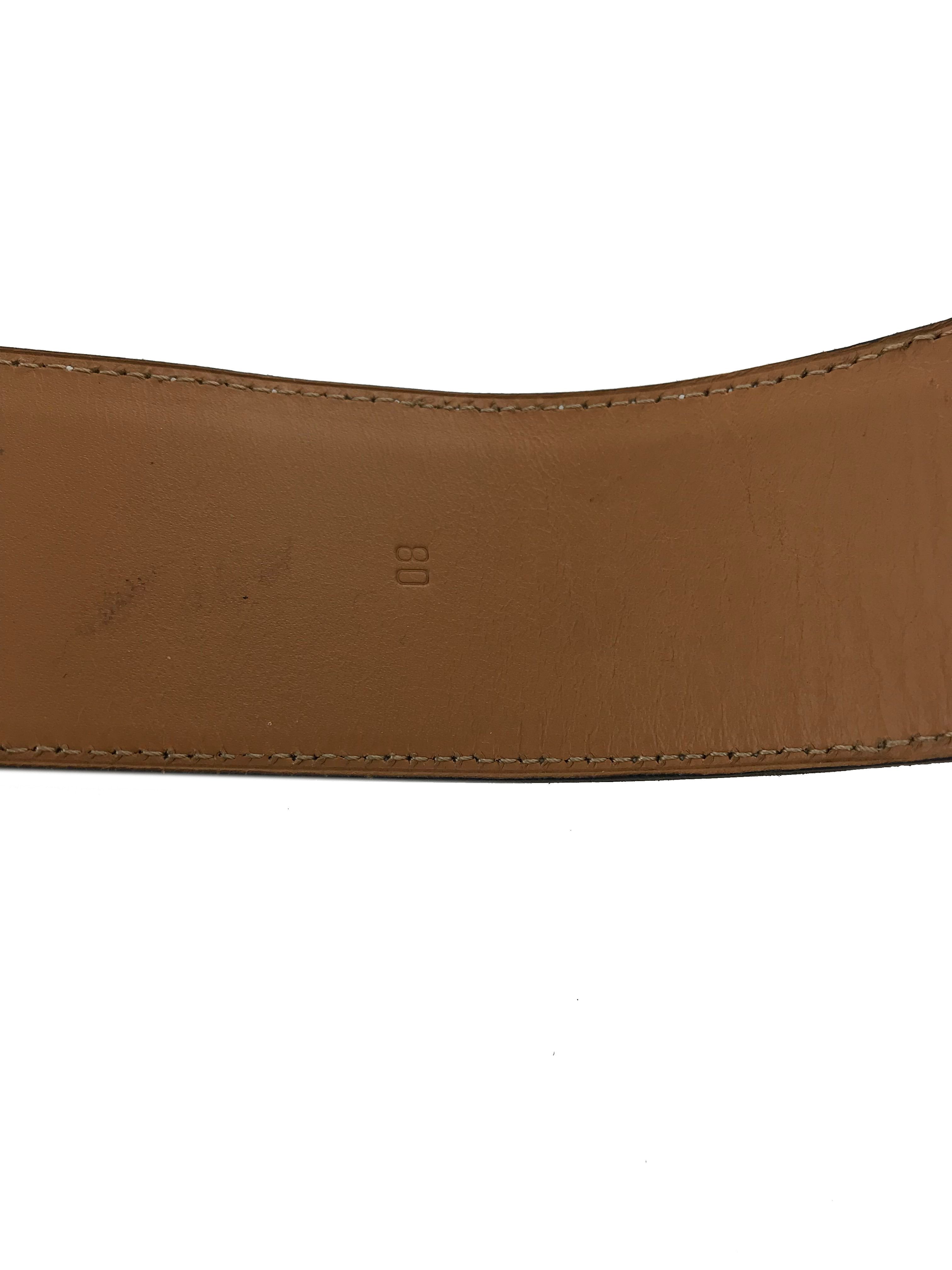 Hermes Epsom Leather Collier de Chien Belt