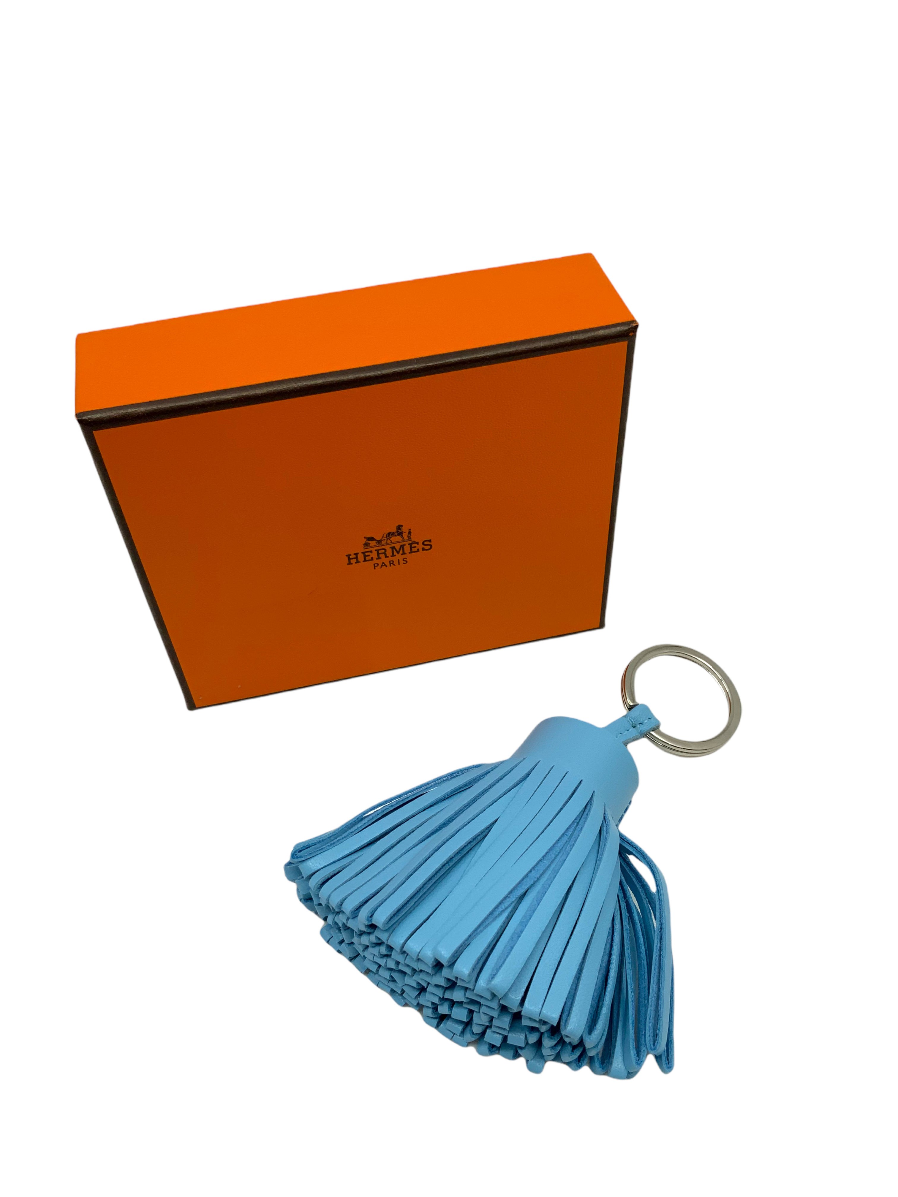 Hermes Lambskin Carmen Tassel Key Holder