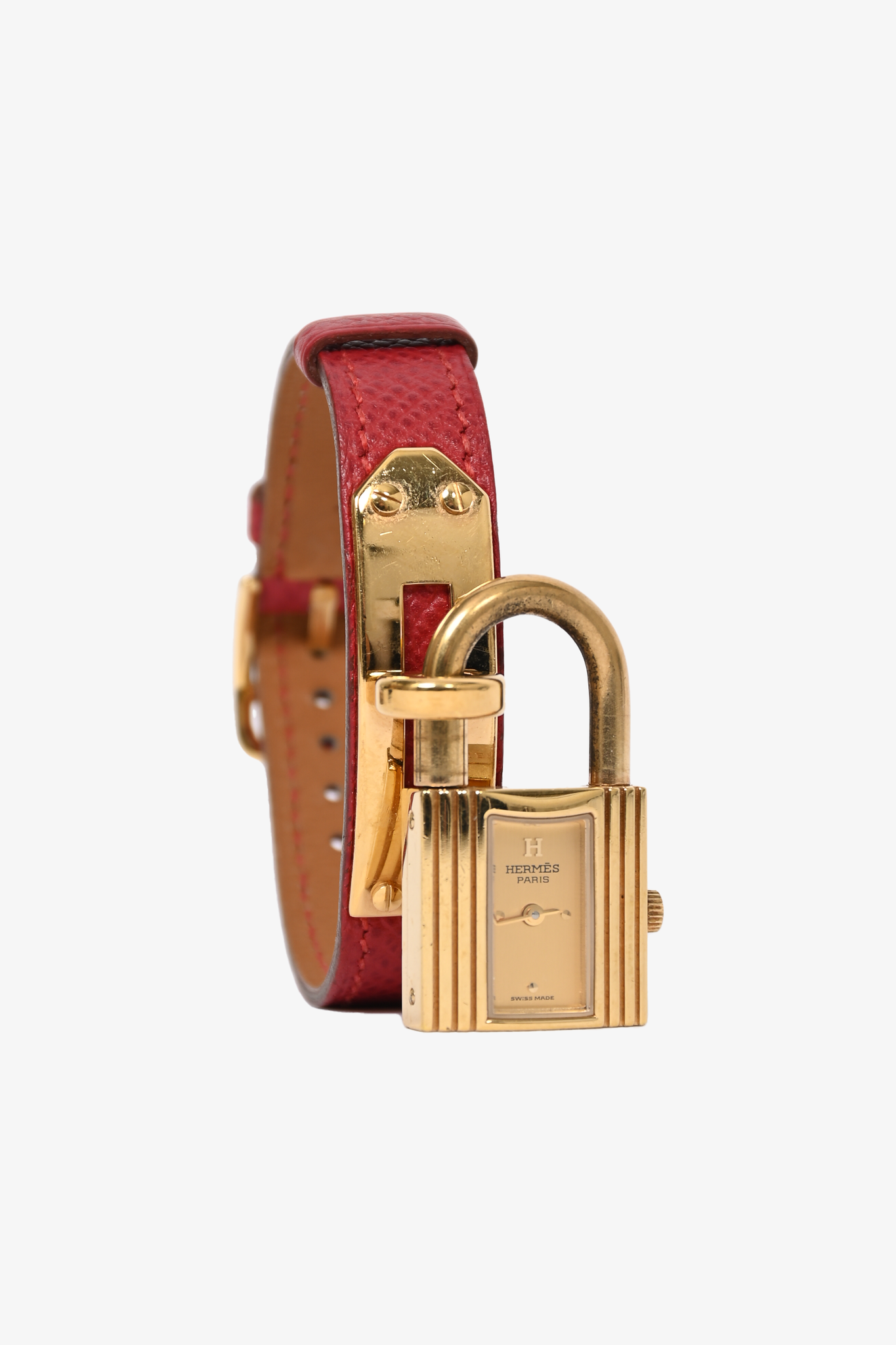 Hermes Red Leather Kelly Watch