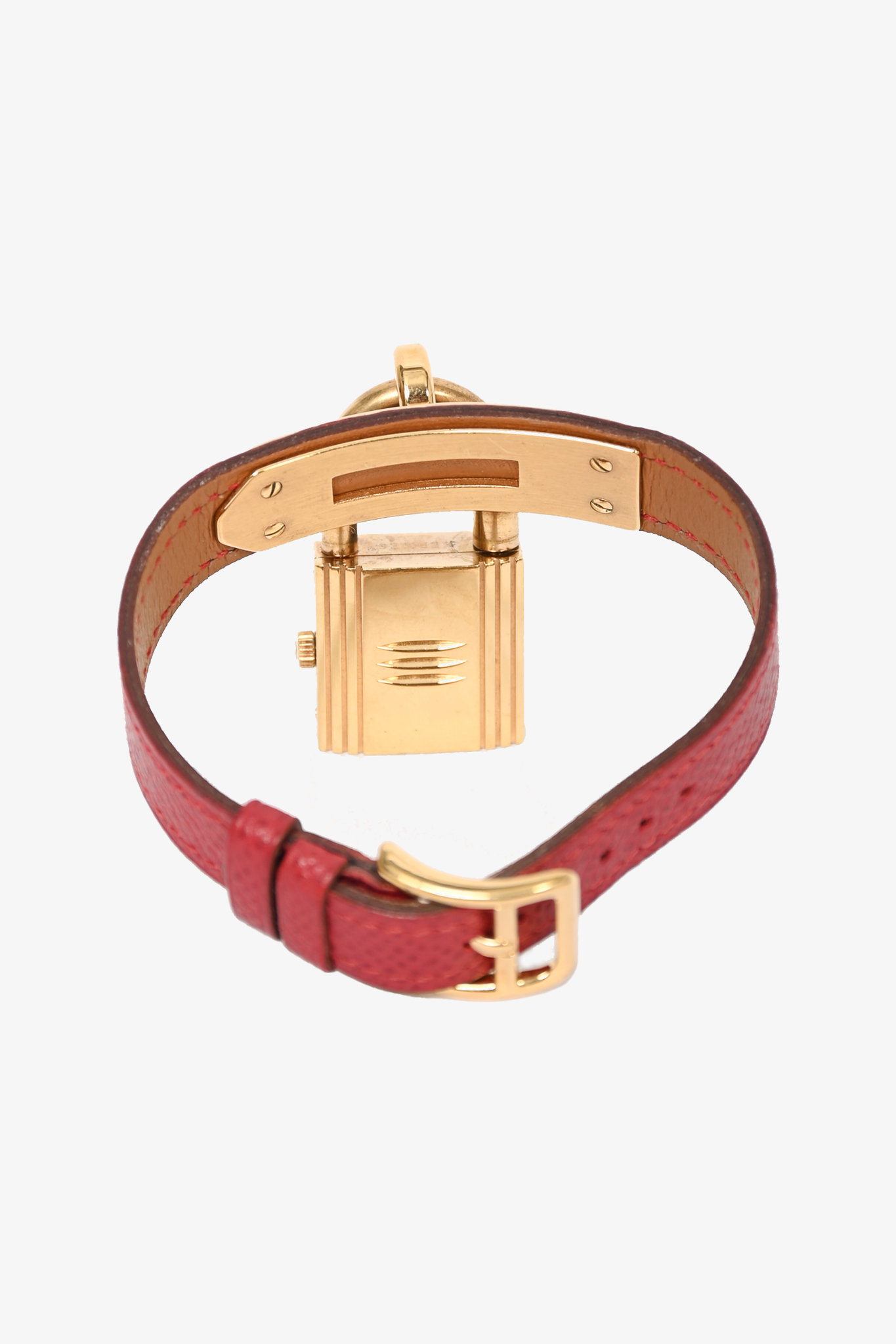 Hermes Red Leather Kelly Watch